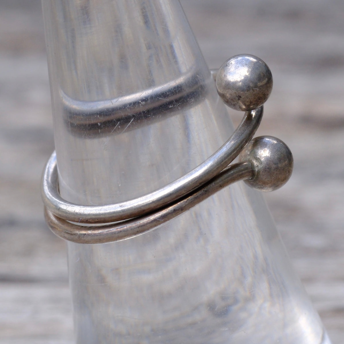 Vintage Sterling Modernist Ring 7.25