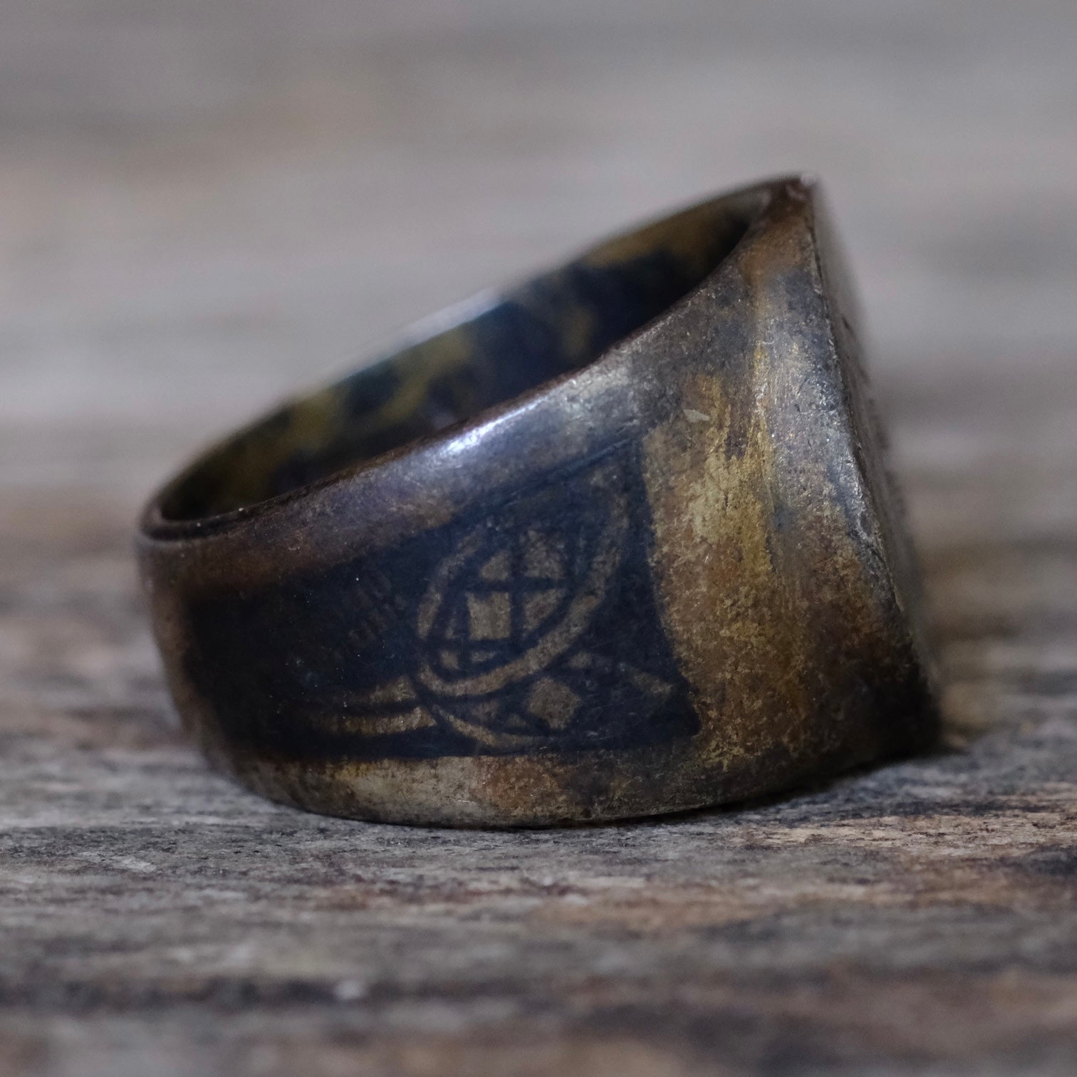 Vintage Sterling Silver Signet Ring 6.25