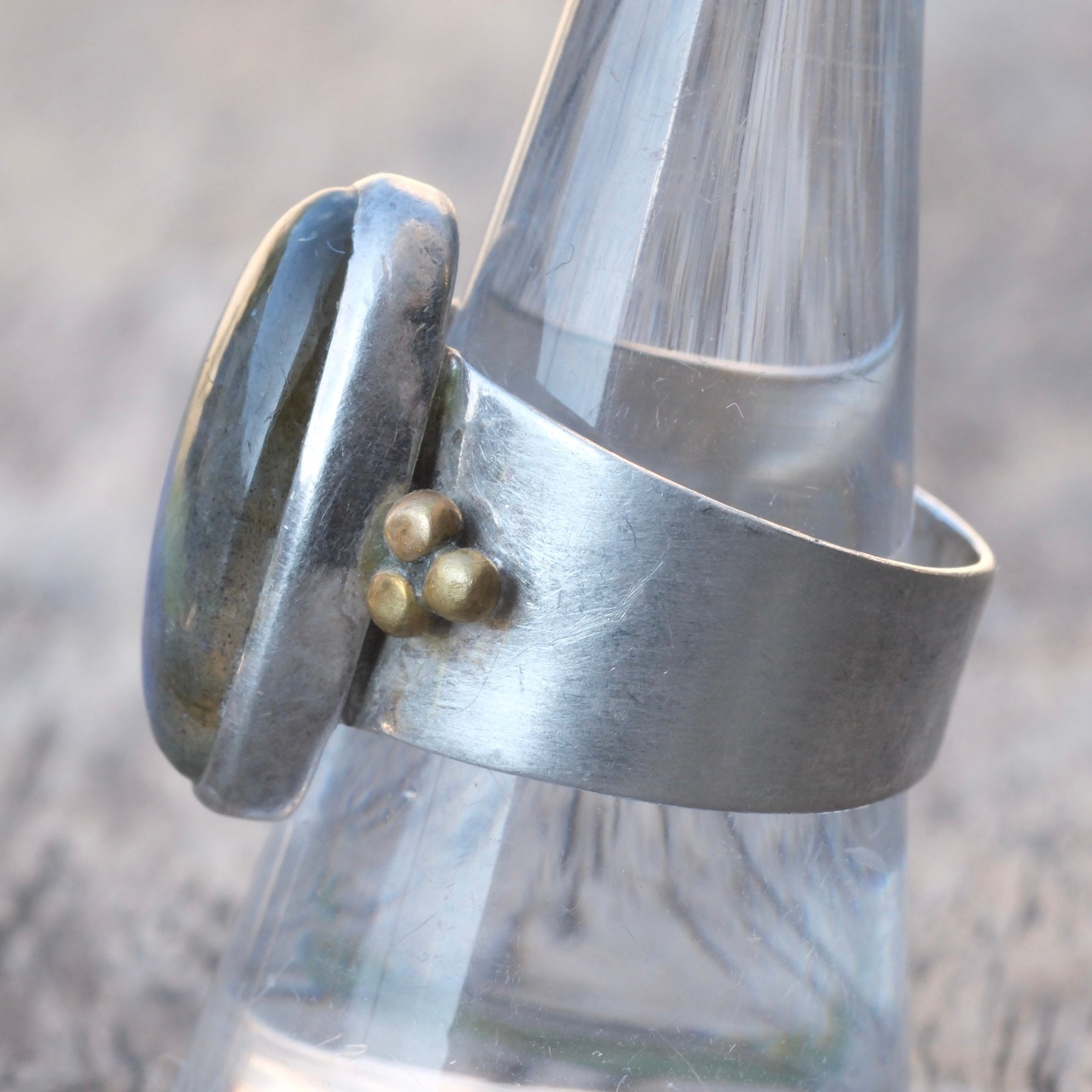 Vintage Sterling Labradorite Ring 9
