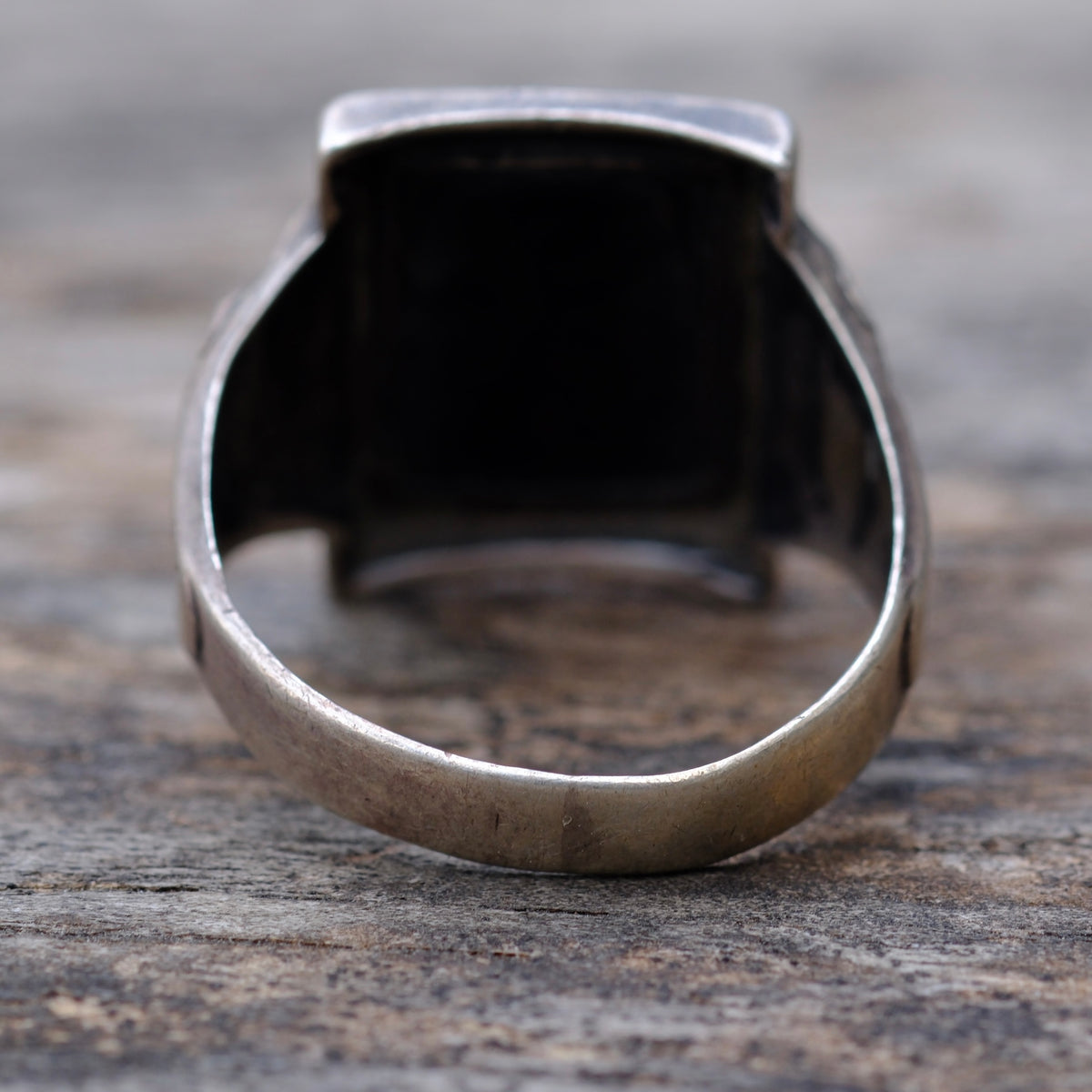 Vintage Sterling Centurion Signet Ring 11