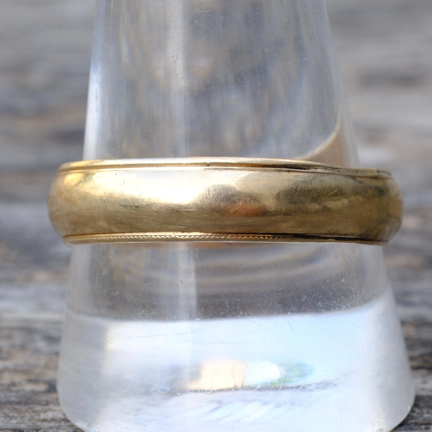 Vintage 14K Gold Band Ring 12.75