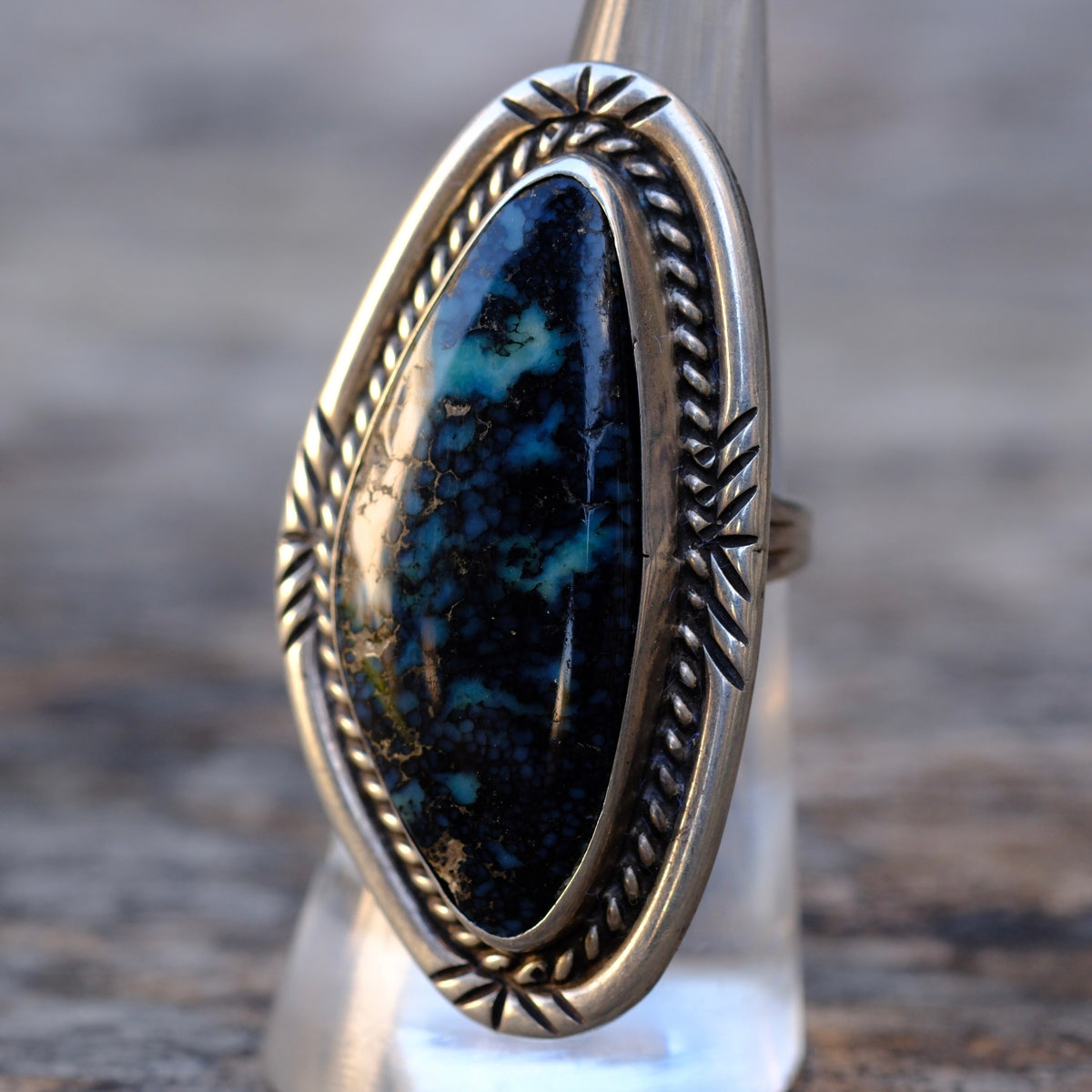 Vintage Sterling New Lander Roper Ring 6.75