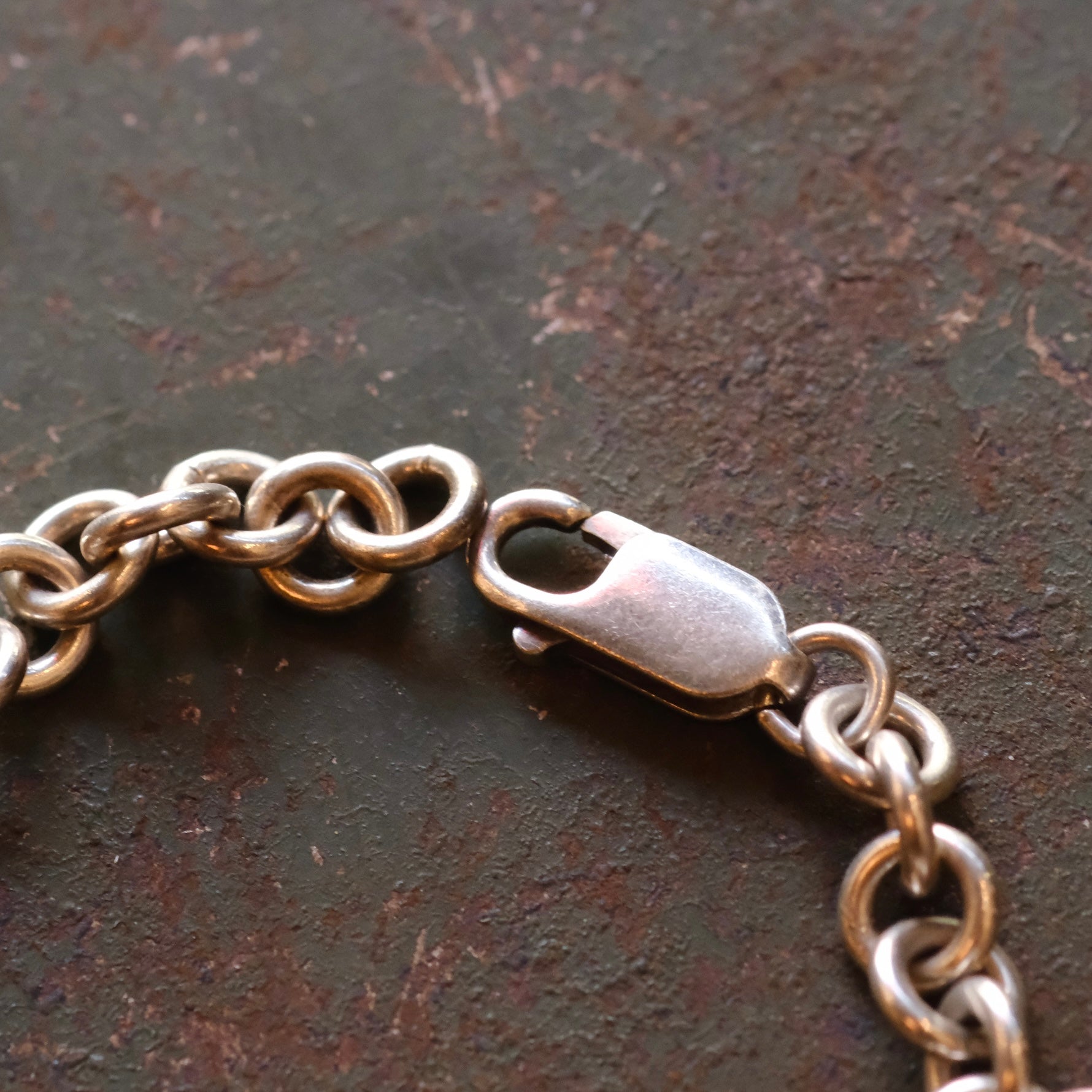 Vintage Sterling Silver Heart Tag ID Bracelet
