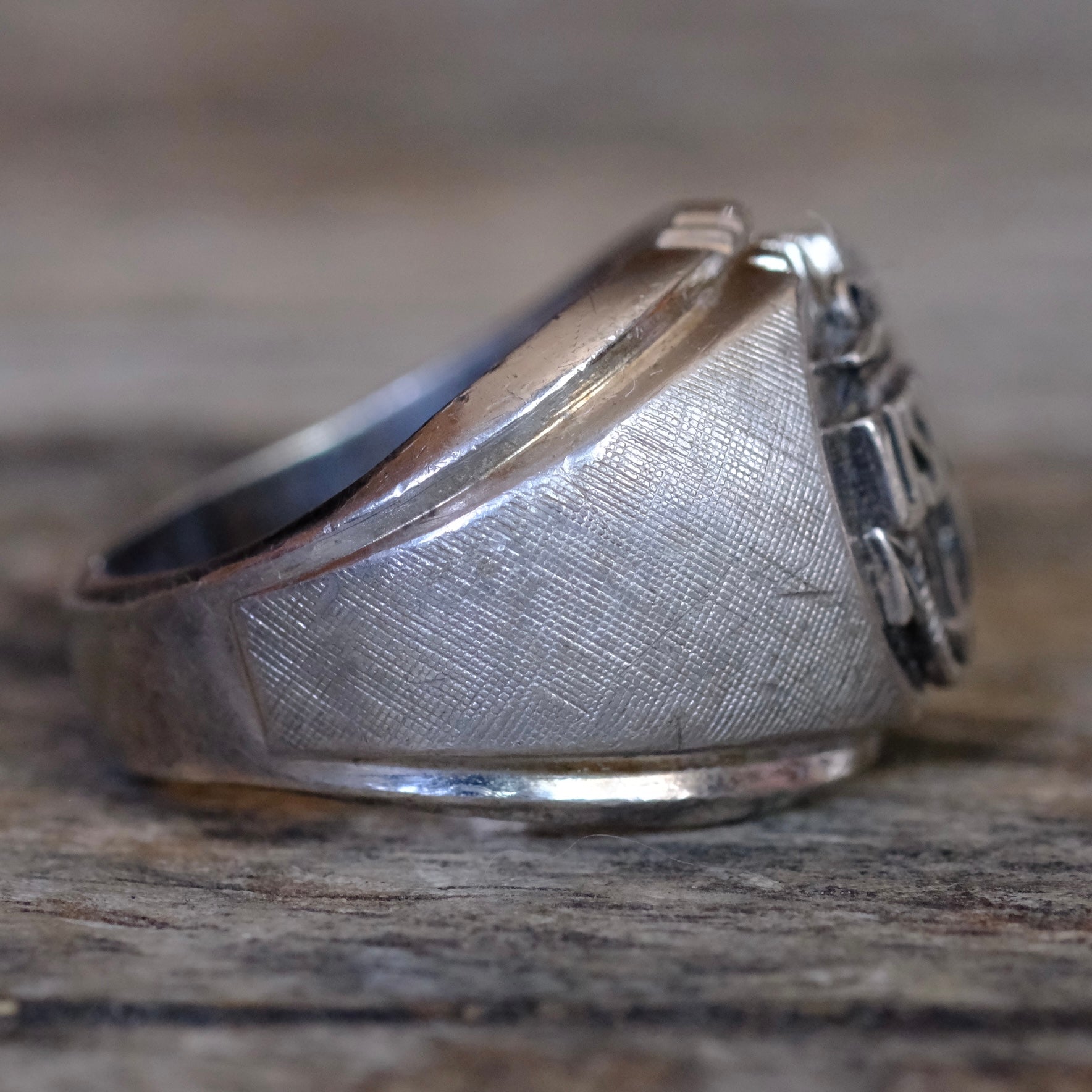 Vintage Sterling Silver USN Ring 6.5