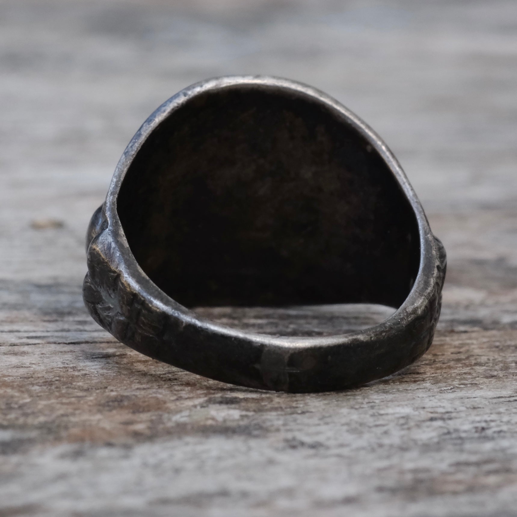 Vintage Sterling SMJ Initial Military ID Ring 9