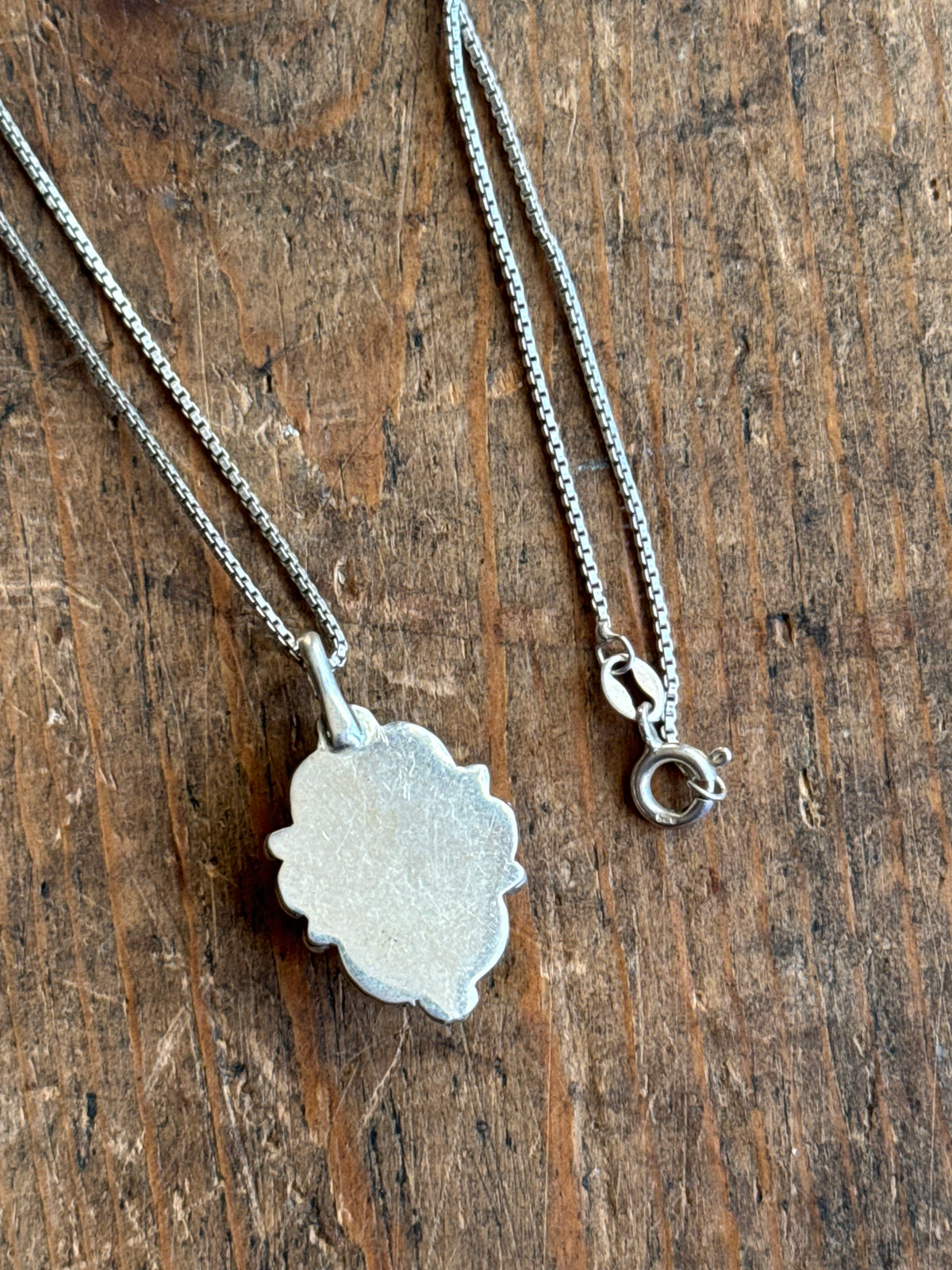 Vintage Sterling Silver Turquoise Florette Necklace
