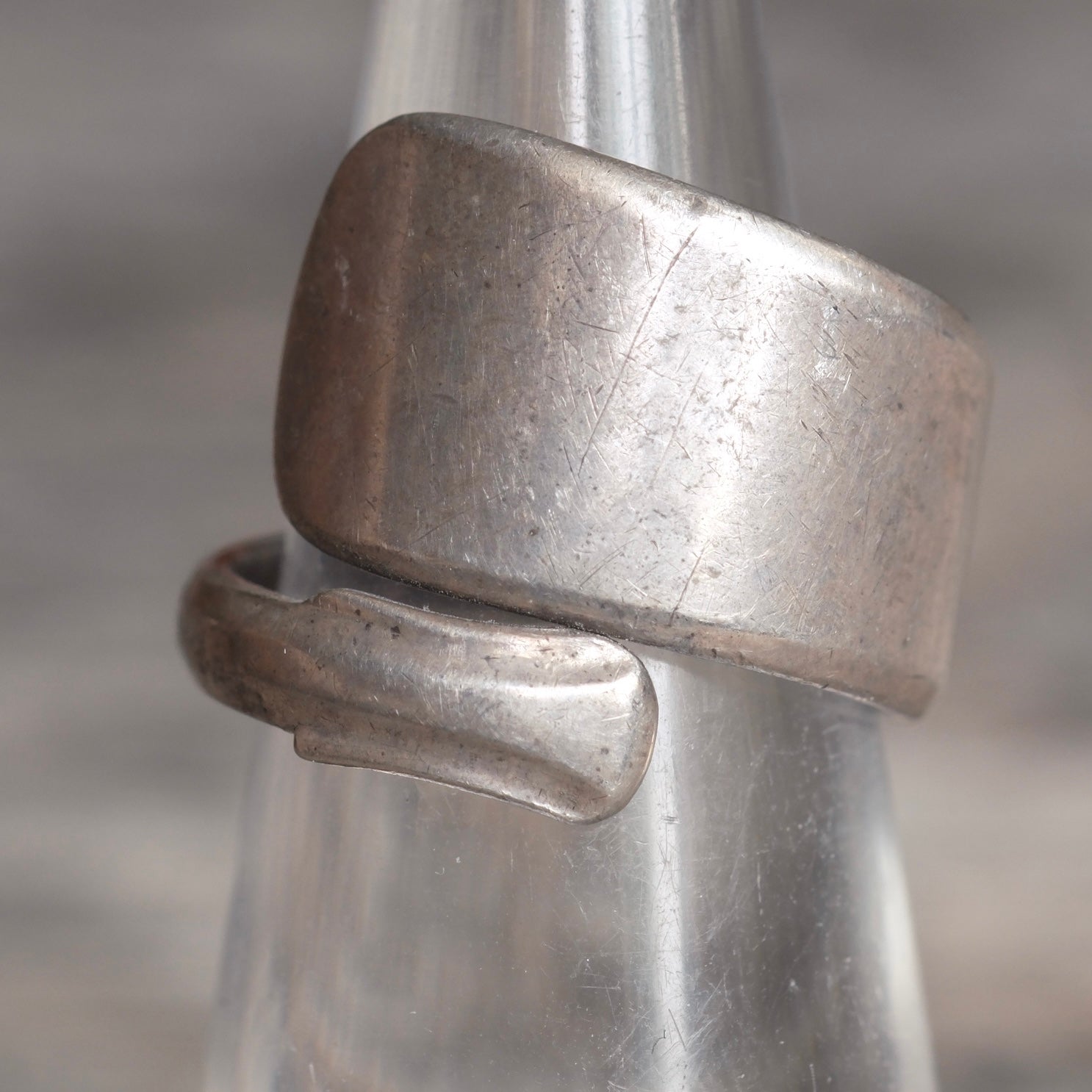 Vintage Sterling Silver Spoon Ring 5.5