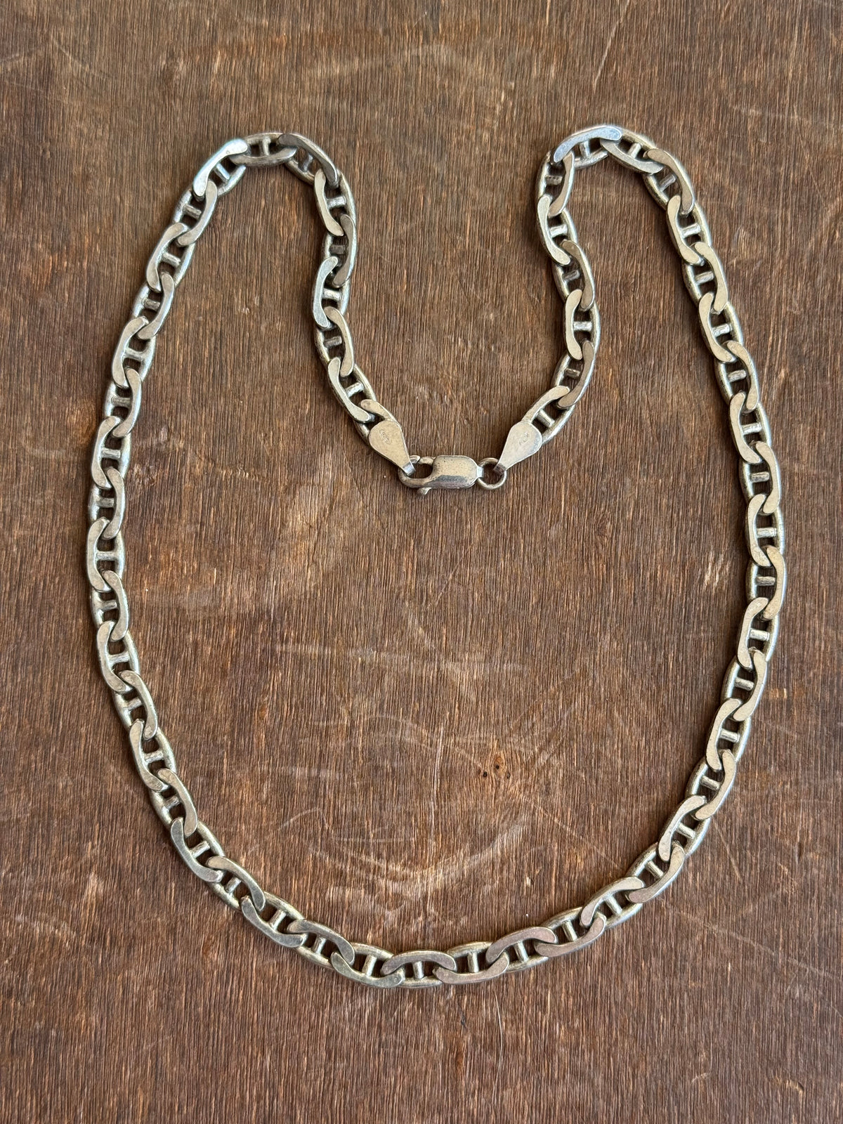 Vintage Sterling Silver 16” Mariner Chain