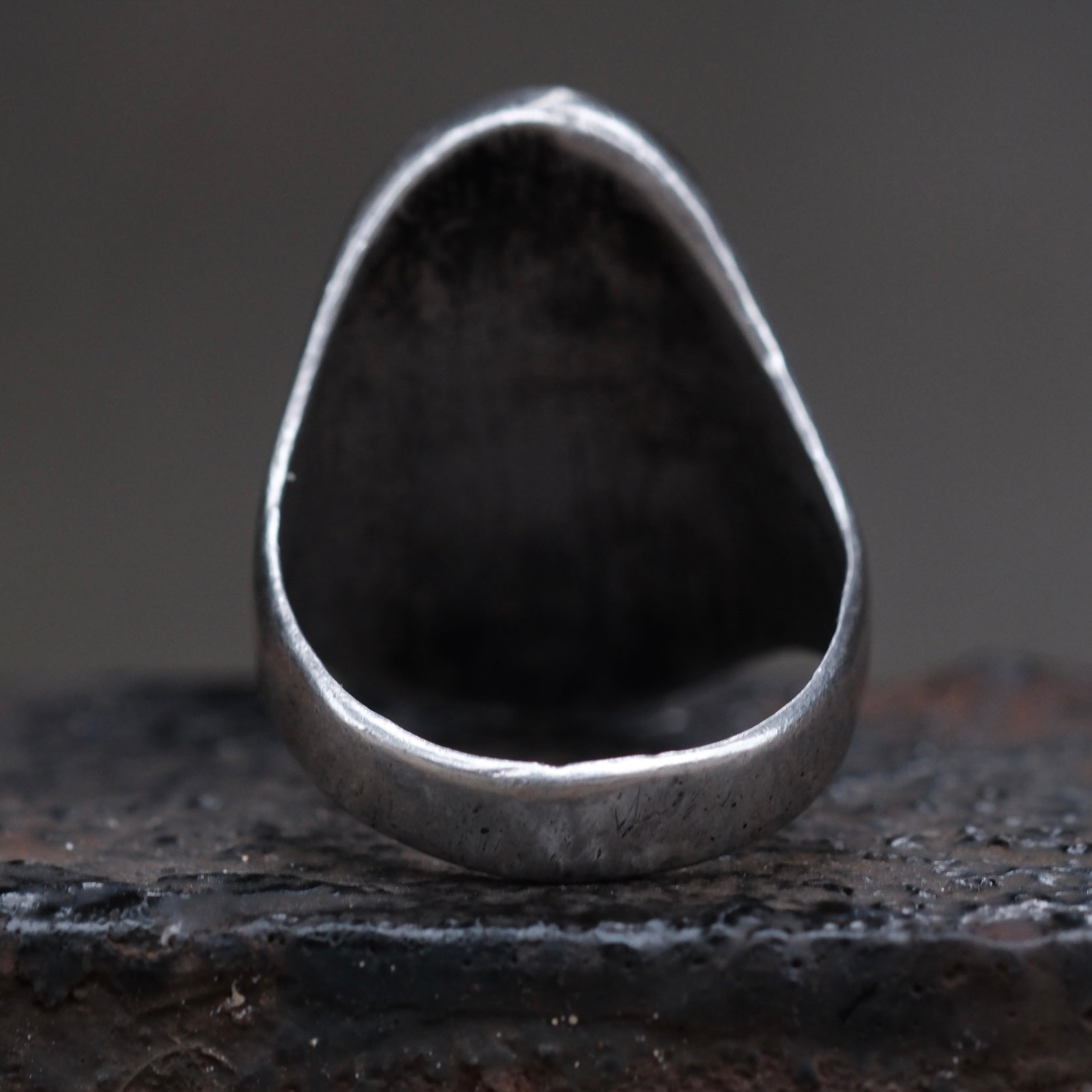 Vintage Sterling Multistone Inlay Ring 9