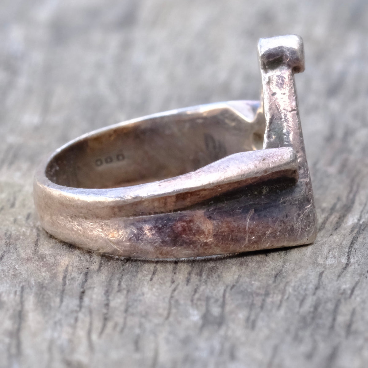 Vintage Sterling Free Masons Ring 8.75