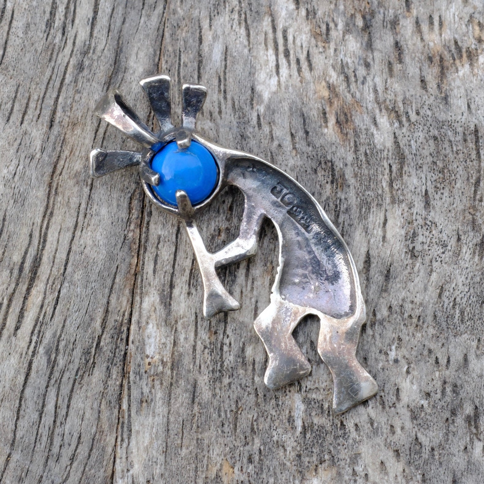 Vintage Sterling Kokopelli Pendant