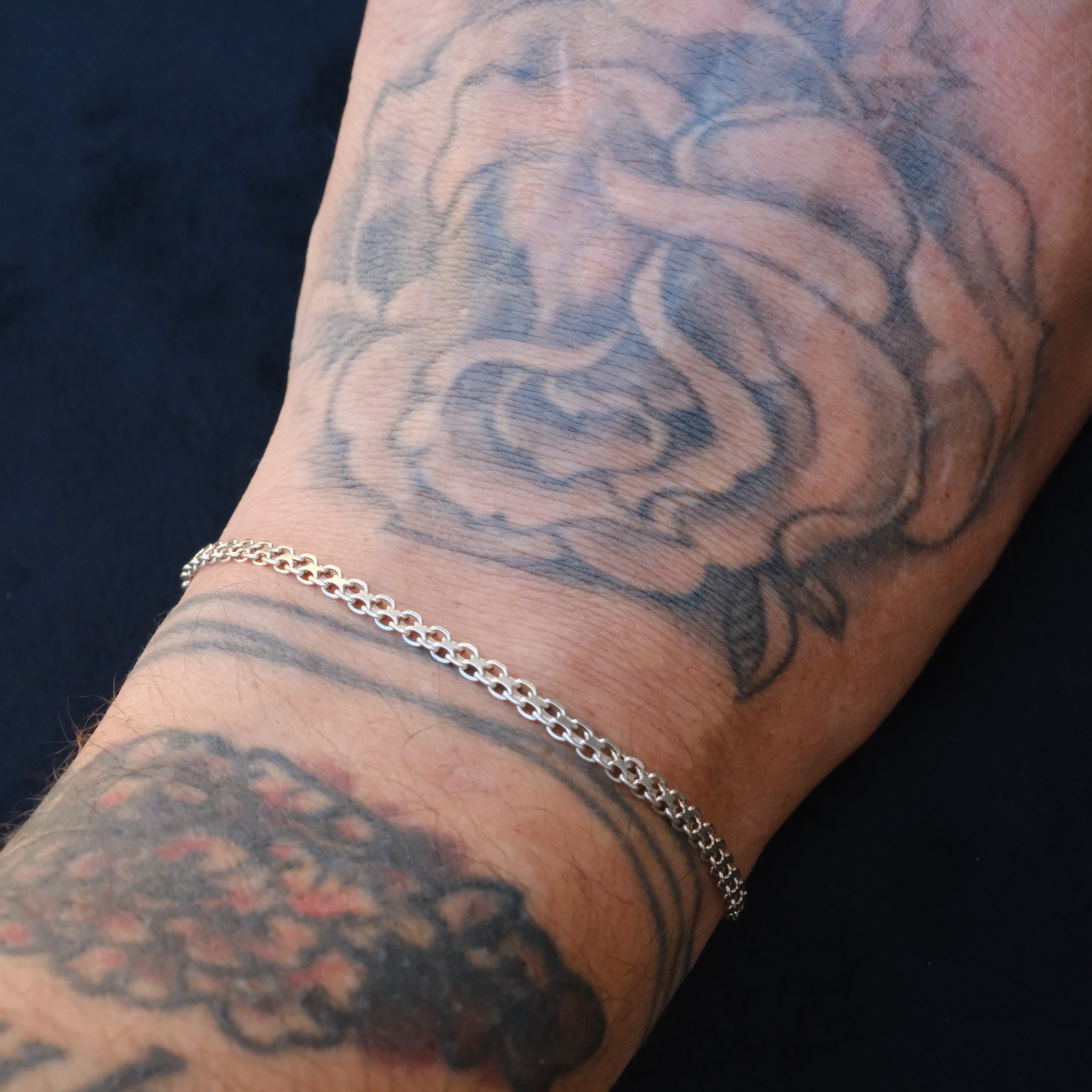Vintage Sterling Bismark Chain Bracelet