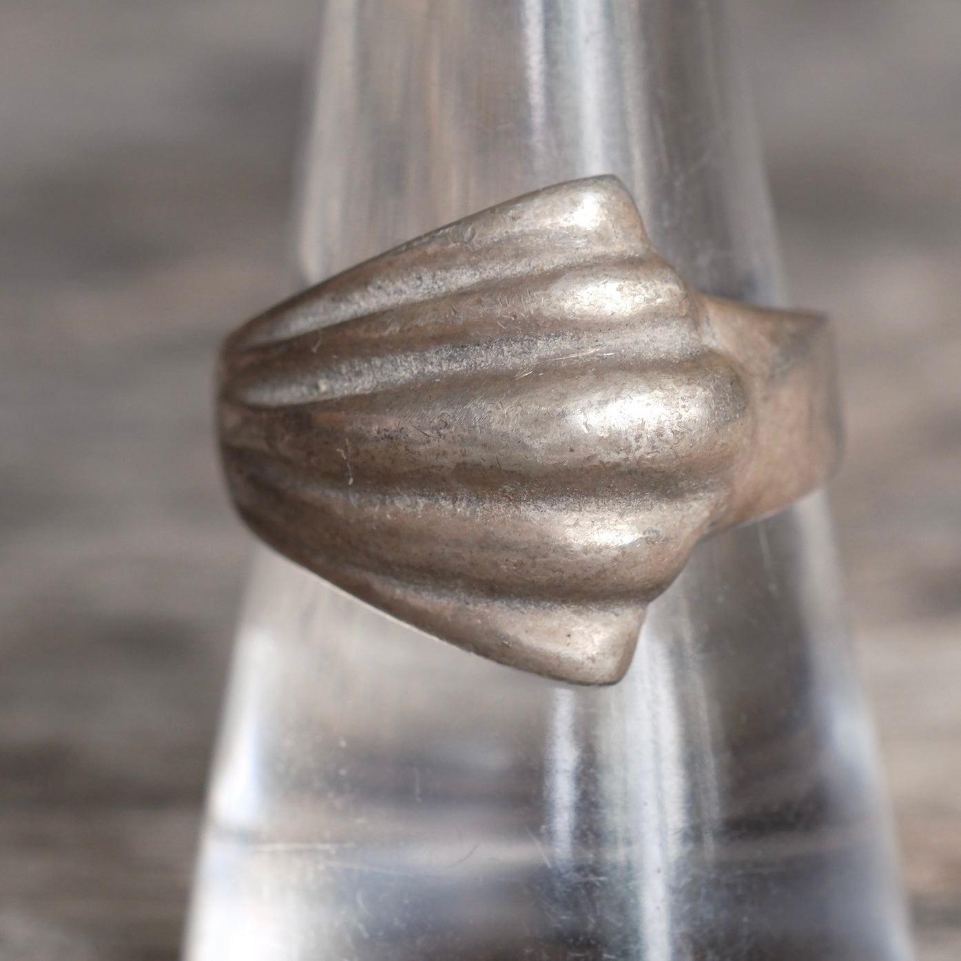 Vintage Sterling Silver Modernist Ring 9