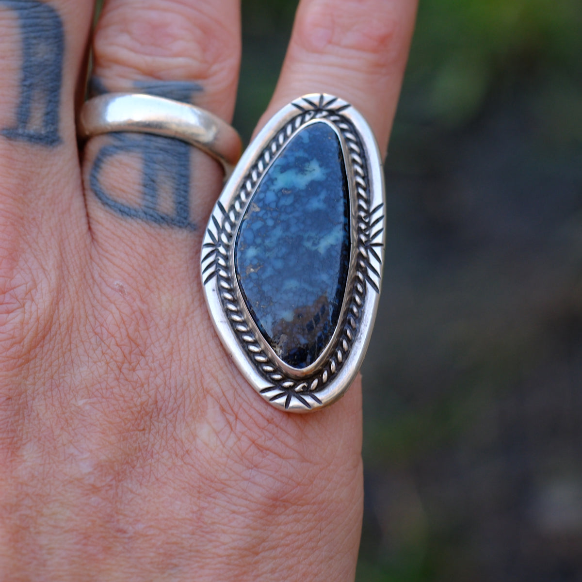 Vintage Sterling New Lander Roper Ring 6.75