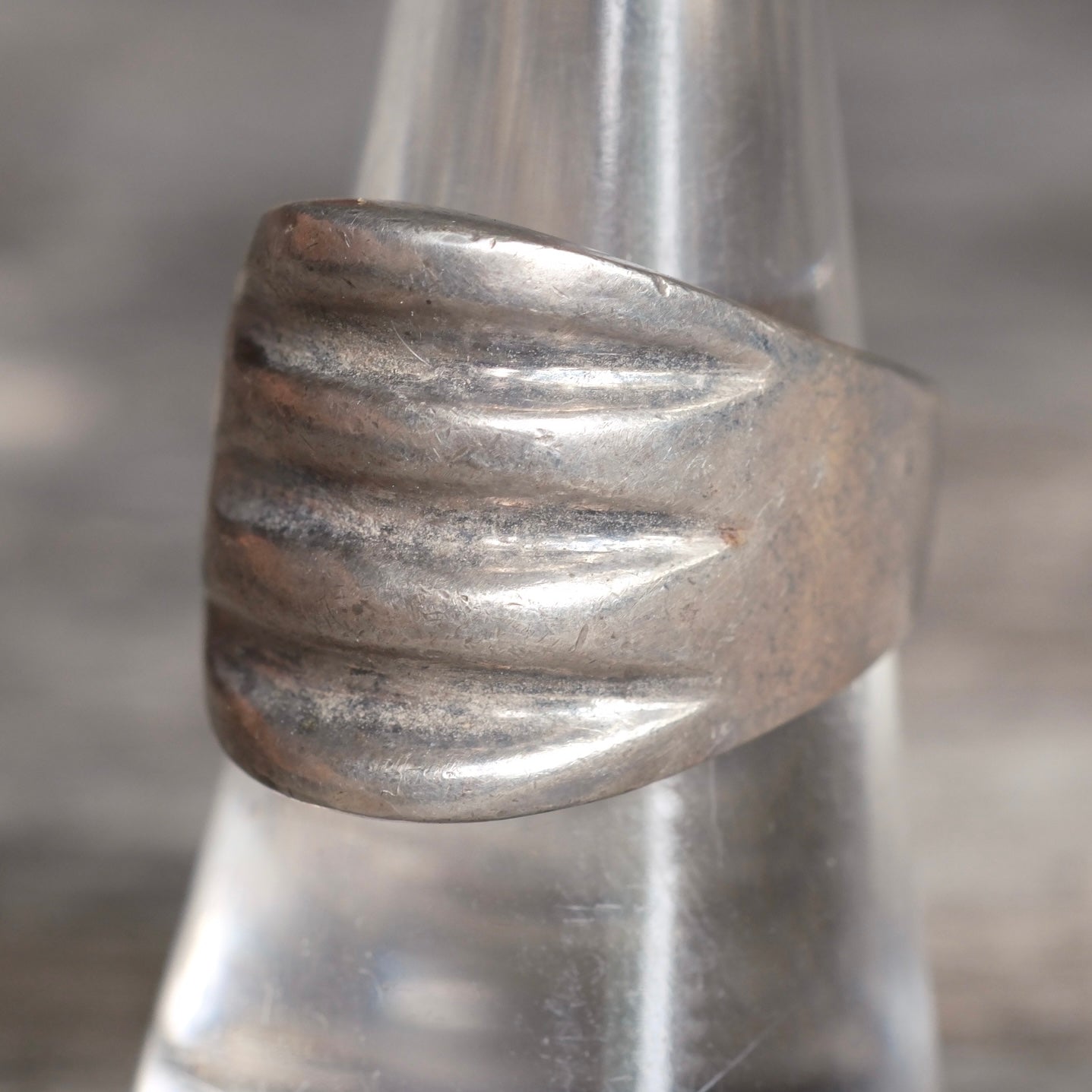 Vintage Sterling Silver Modernist Ring 8