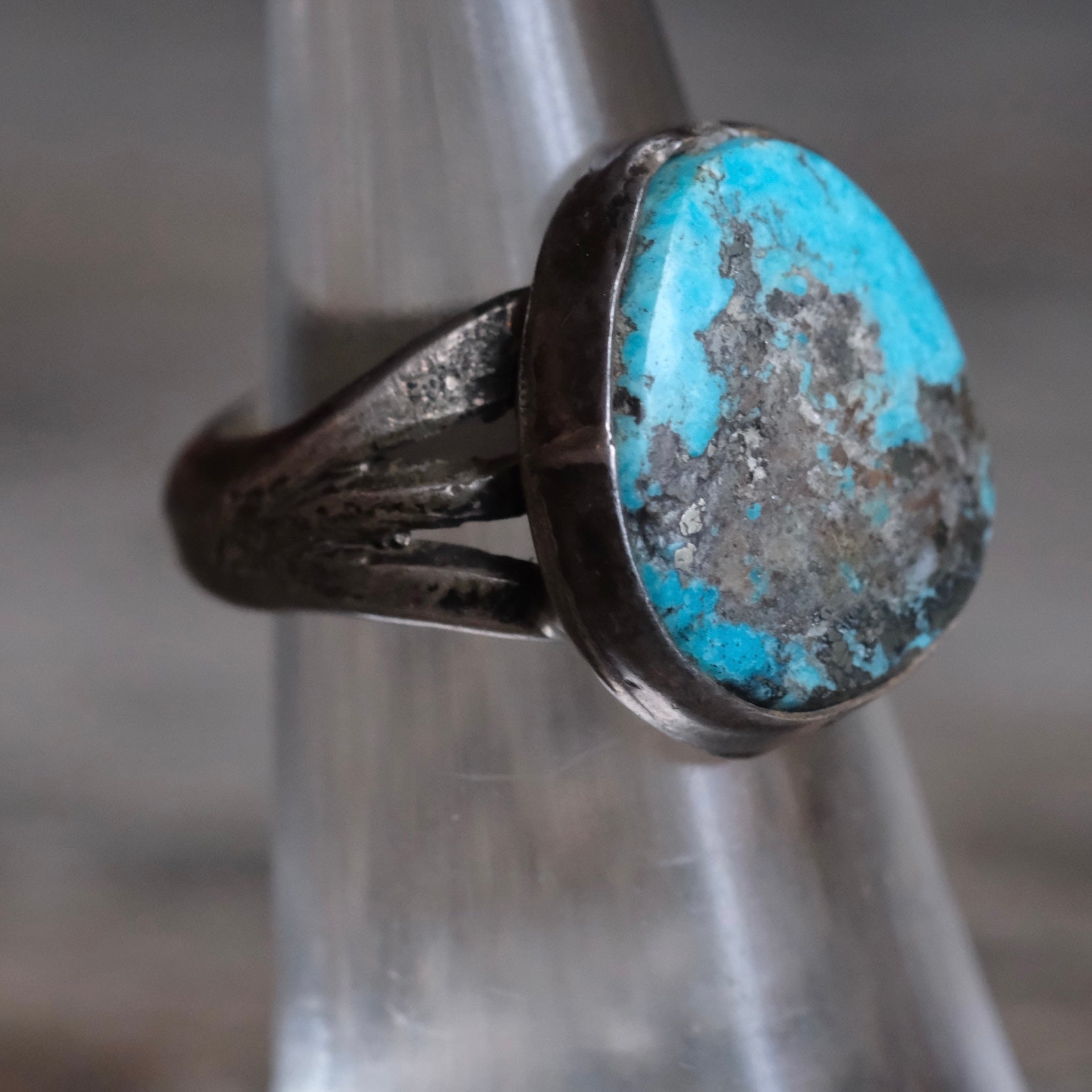 Vintage Sterling Turquoise Ring 5