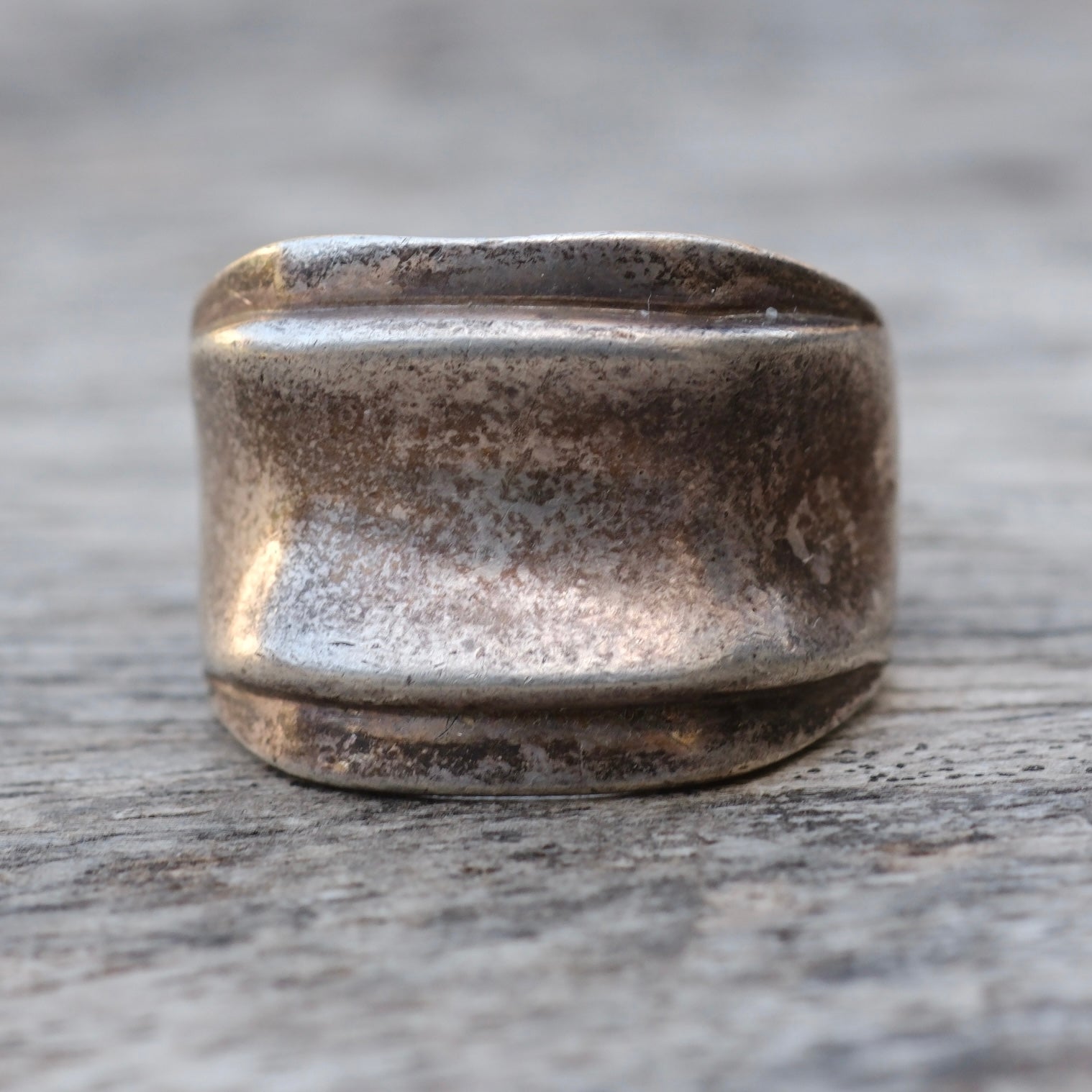 Vintage Sterling Silver Modernist Ring 7