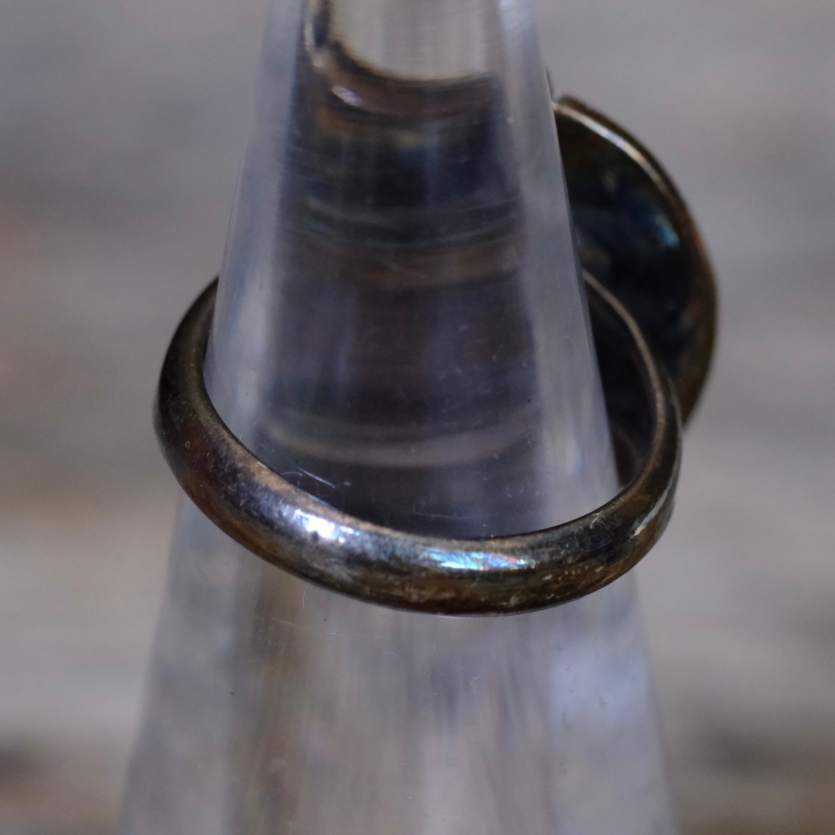 Vintage Sterling Mother Of Pearl Roper Ring 4.5