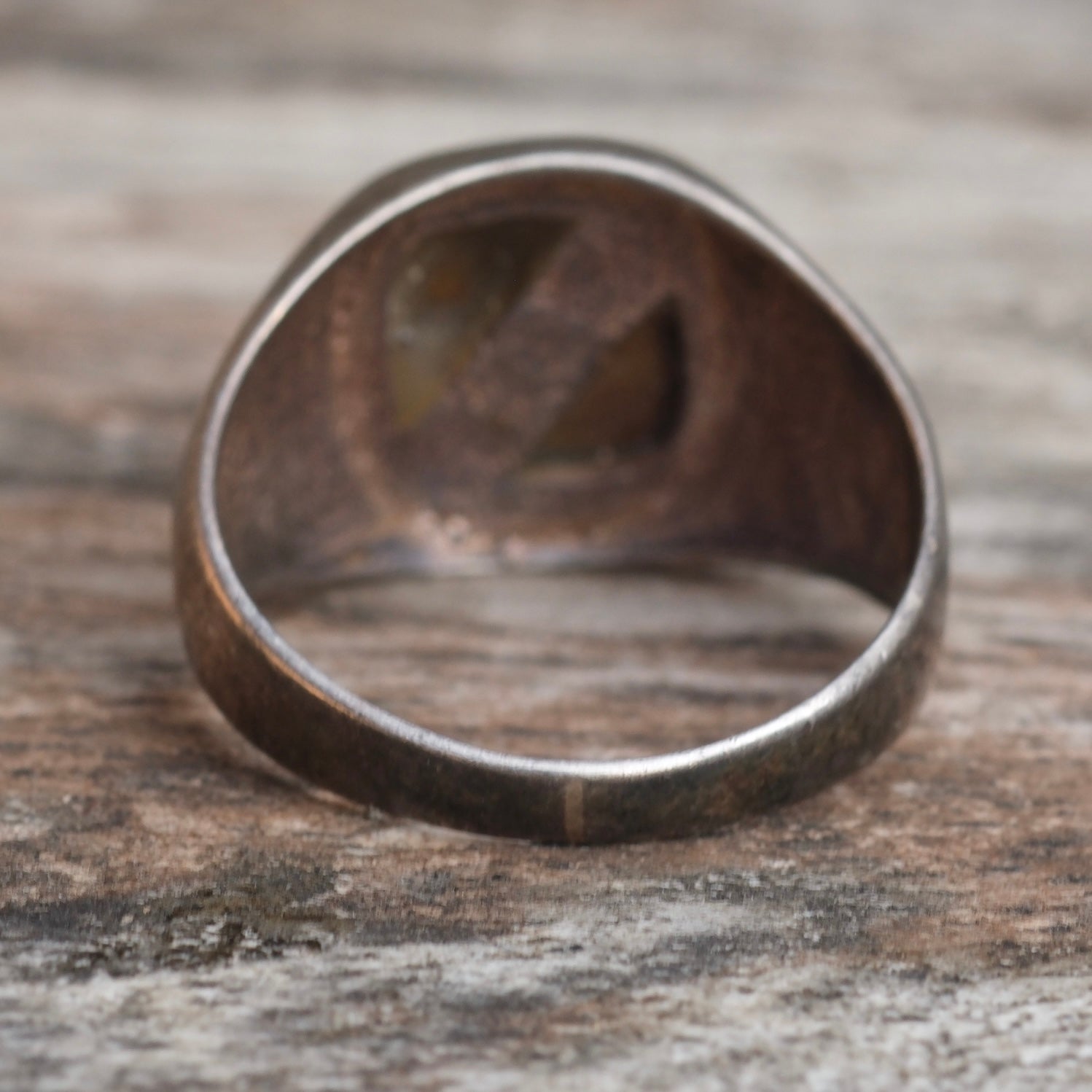 Vintage Sterling Tigers Eye Signet Ring 10