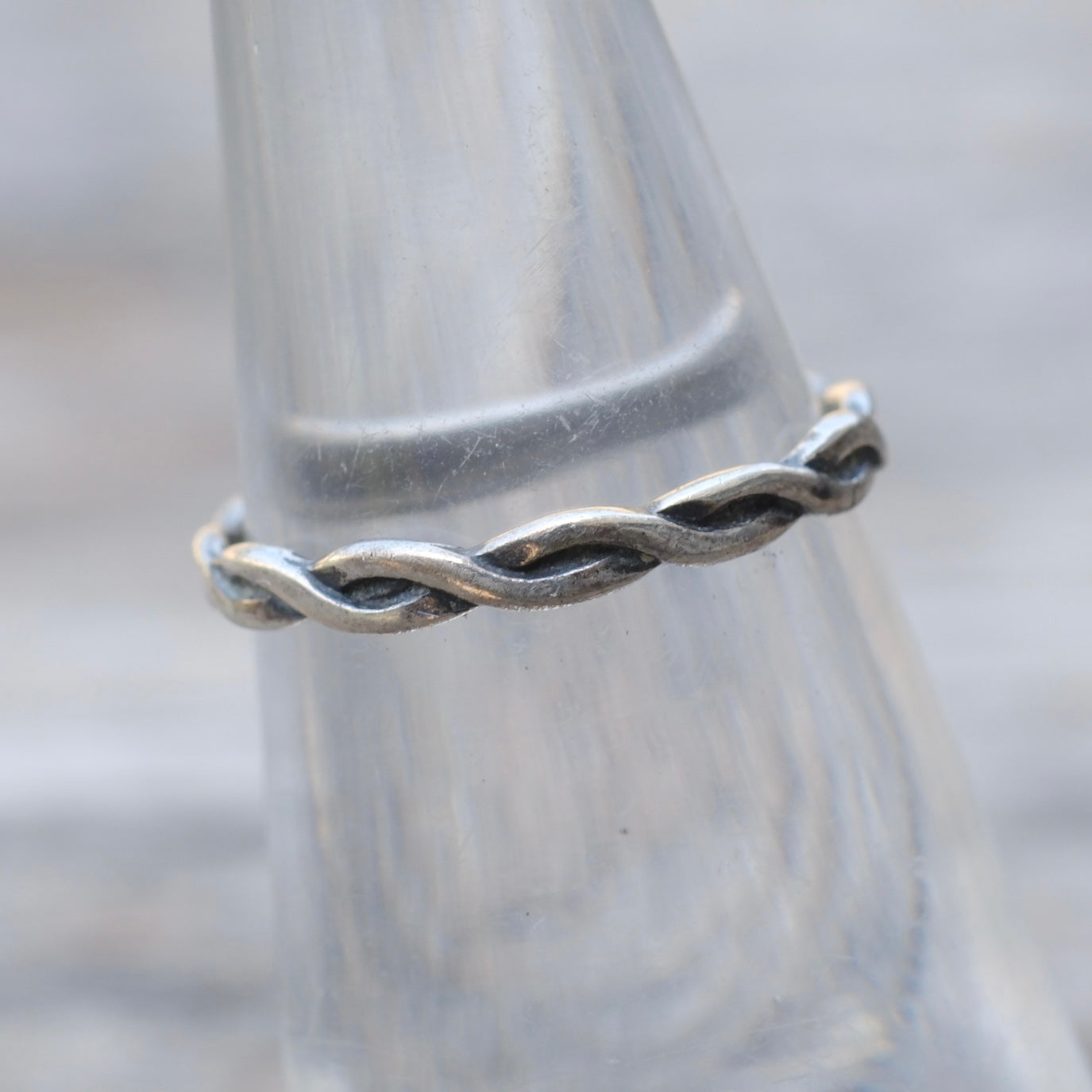 Vintage Sterling Silver Braided Band Ring 5.75