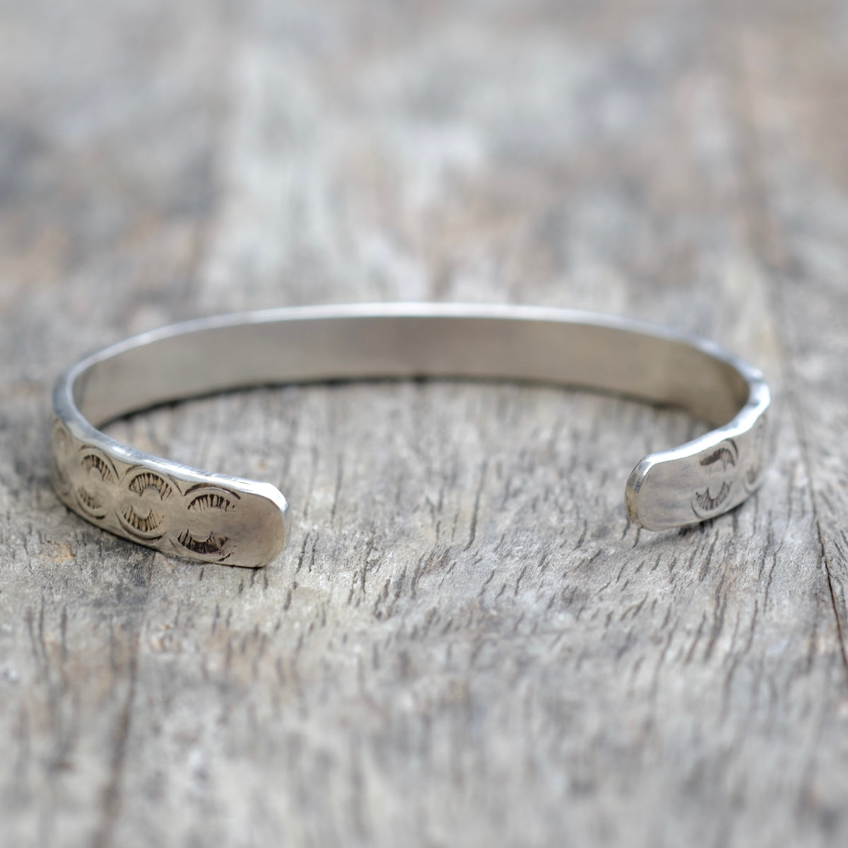 Vintage Sterling Multistone Inlay Cuff Bracelet