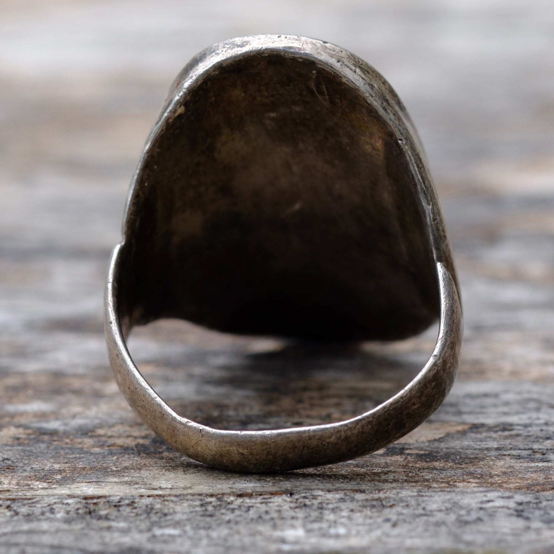 Vintage Sterling Multistone Inlay Ring 11