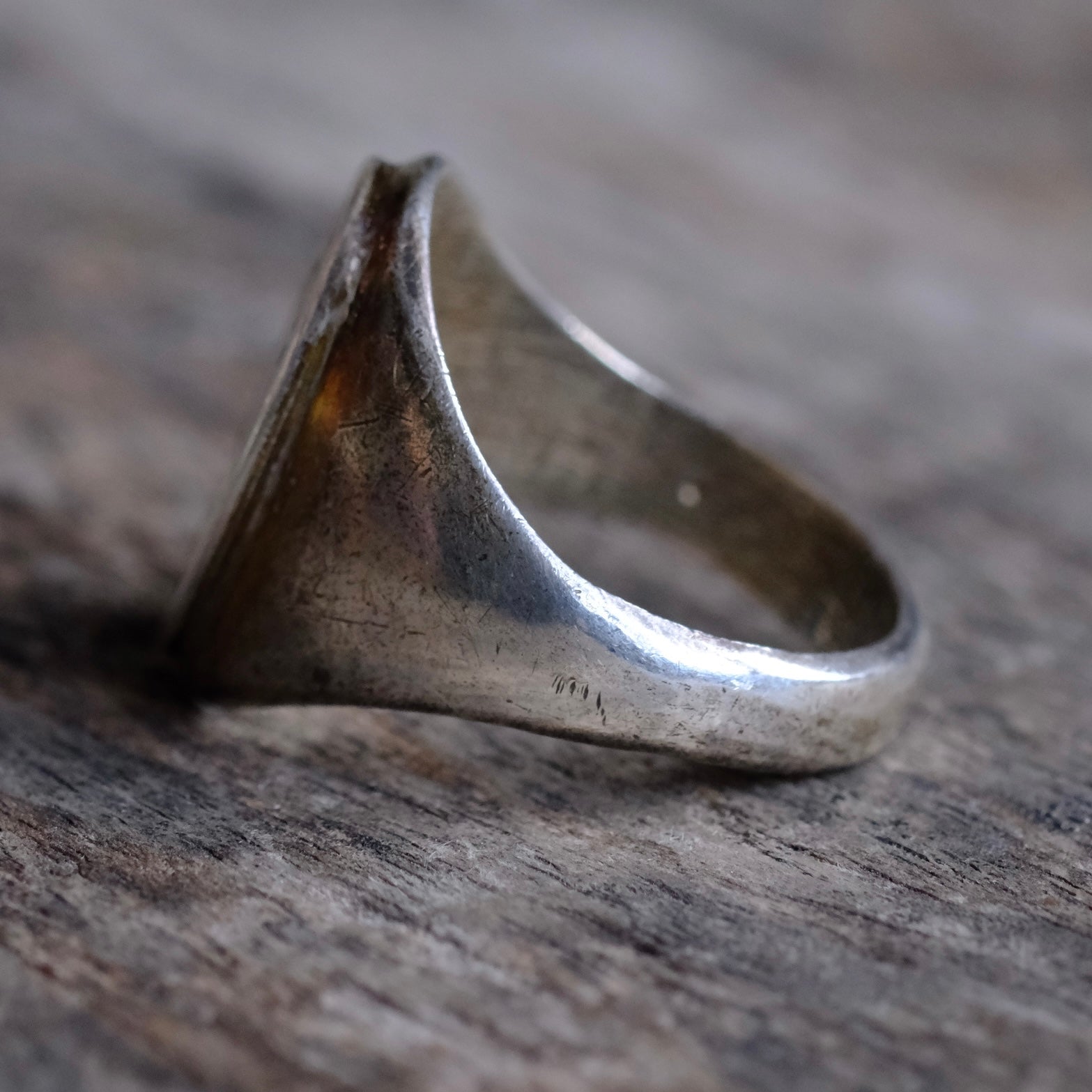 Vintage Sterling Silver Hopi Bear Claw Ring 10
