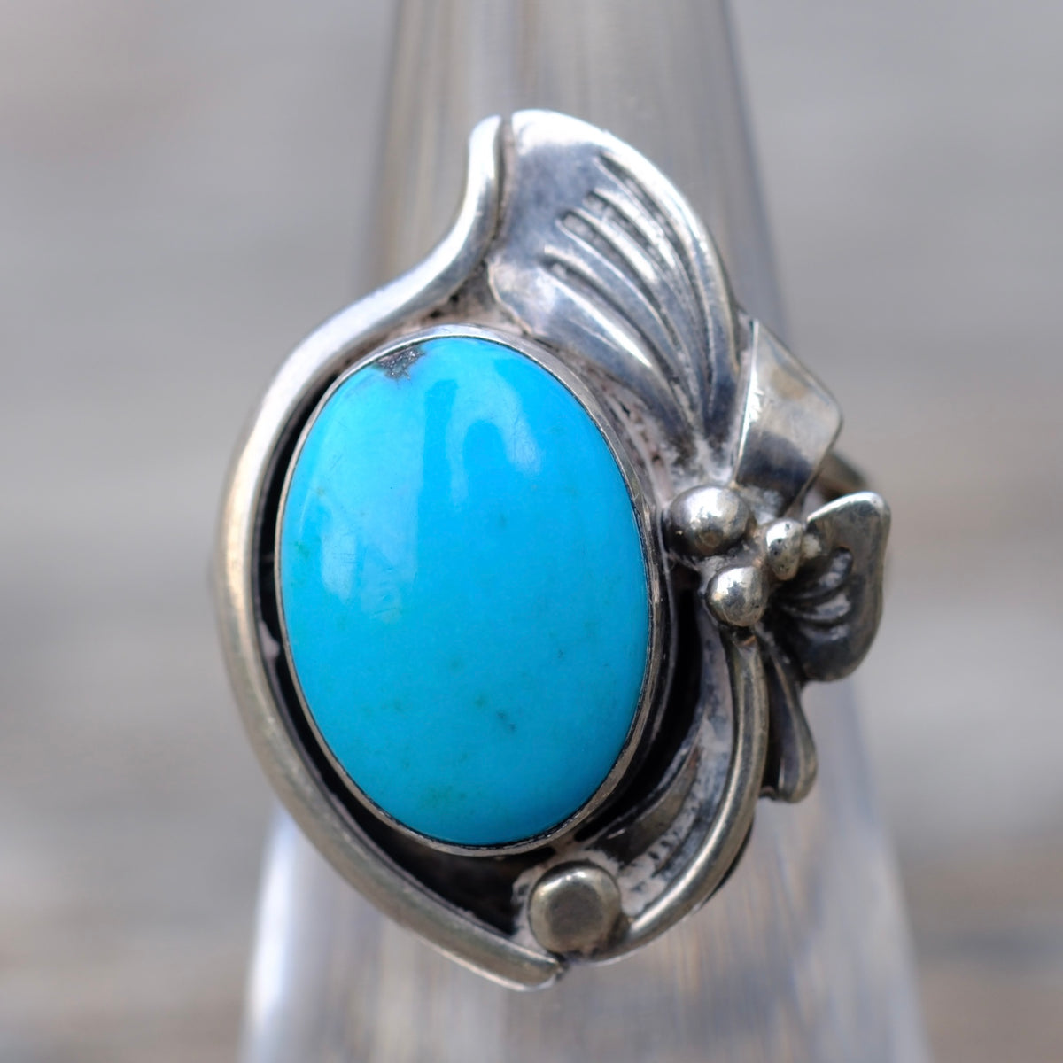 Vintage Sterling Turquoise Ring 6
