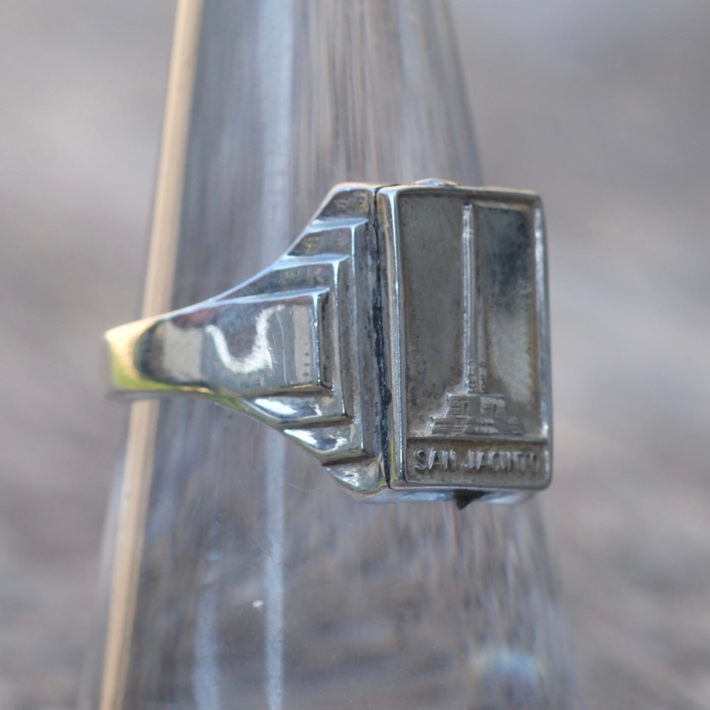 Vintage Sterling Silver San Jacinto Souvenir Ring 7.75