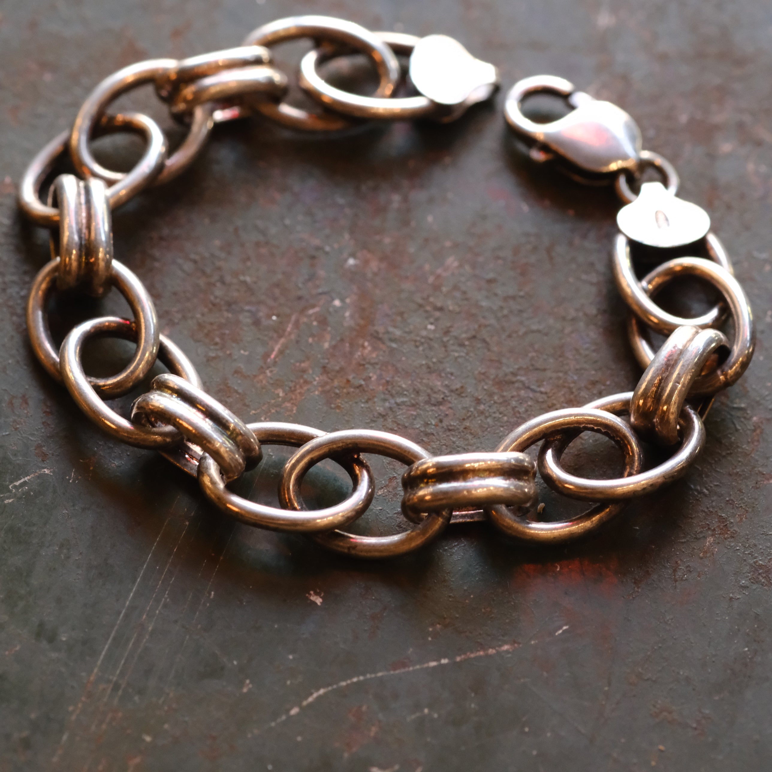 Vintage Sterling Silver Chain Bracelet