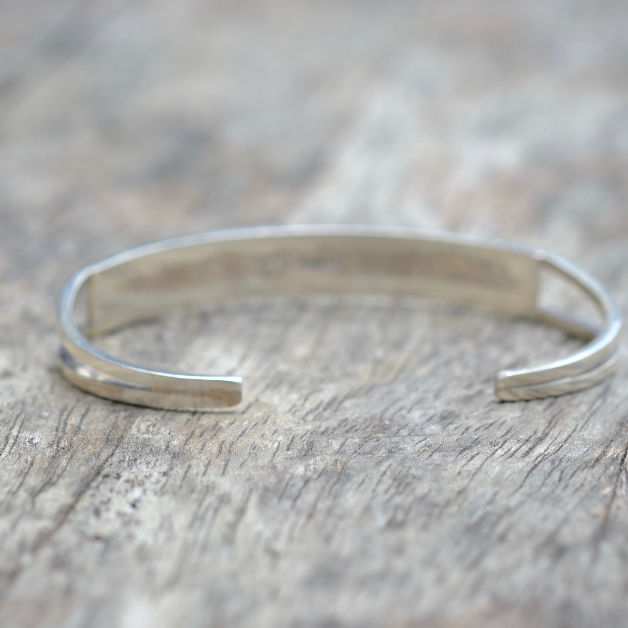 Vintage Sterling Silver Turquoise Inlay Cuff Bracelet
