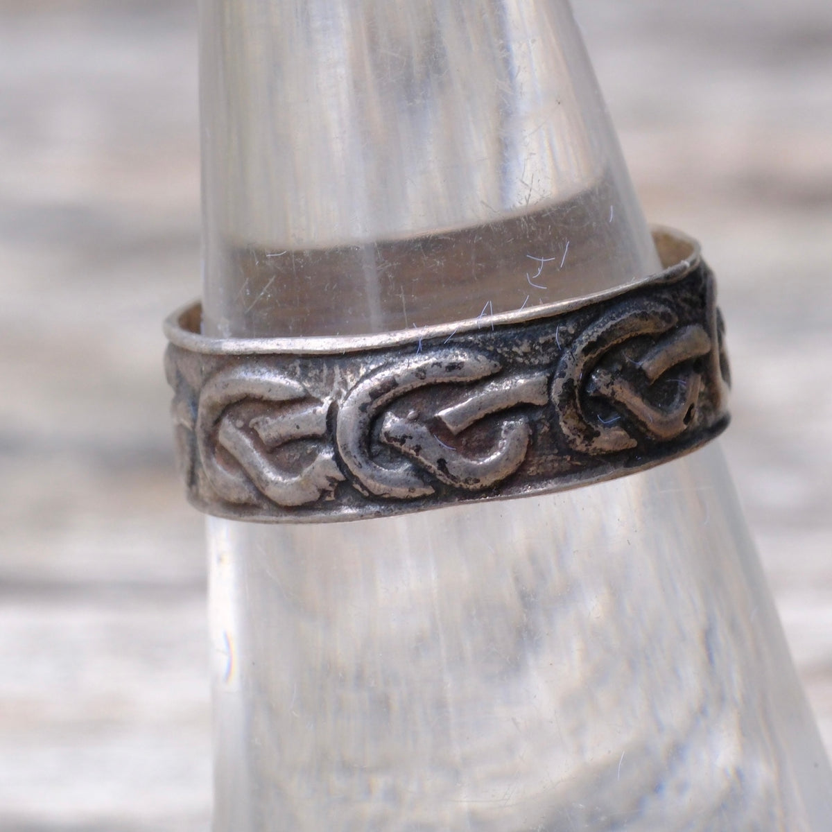 Vintage Sterling Celtic Knot Ring 6