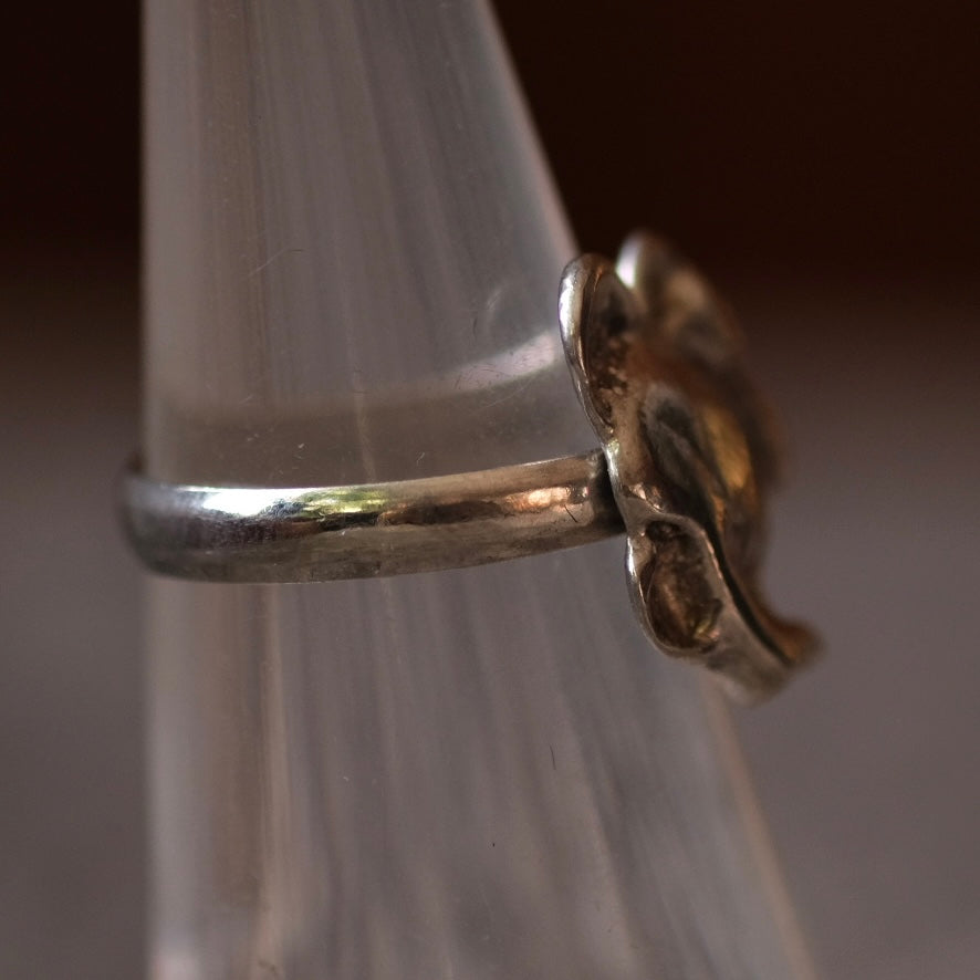 Vintage Sterling Silver Mickey Ring 5.75