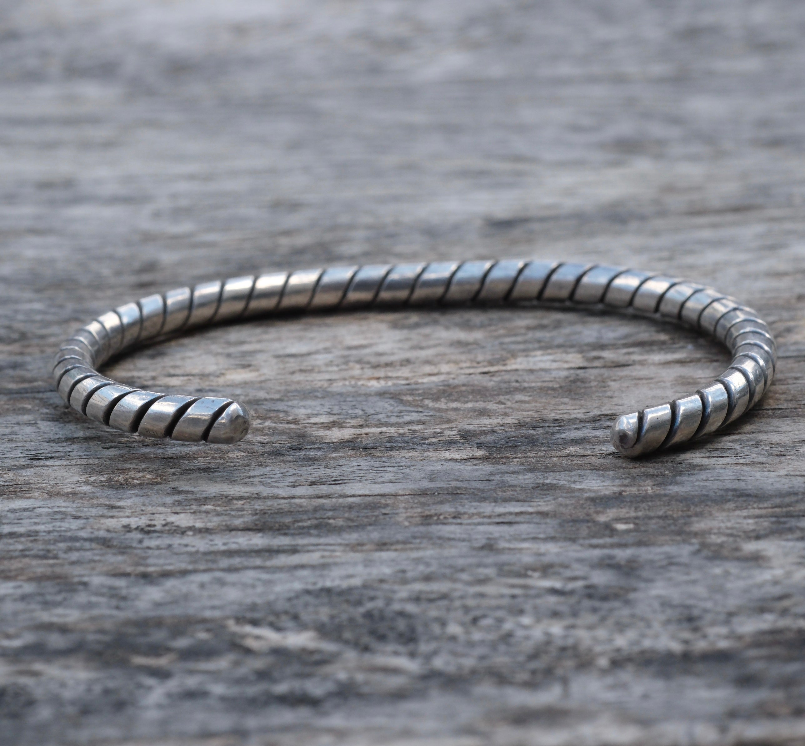 Vintage Sterling Silver Twisted Cuff Bracelet