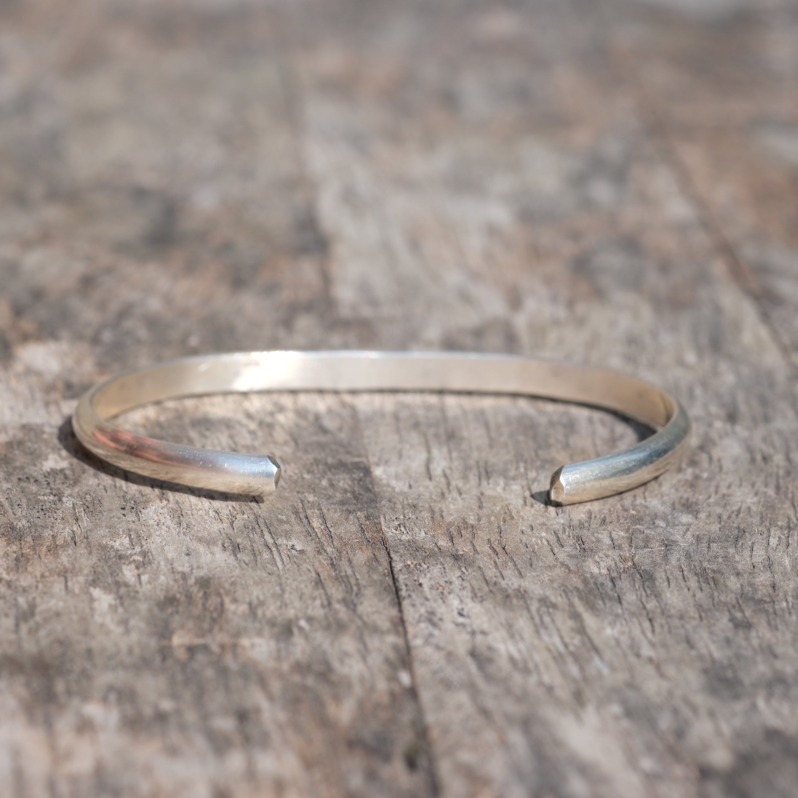 Vintage Sterling Silver Snake Stamped Cuff