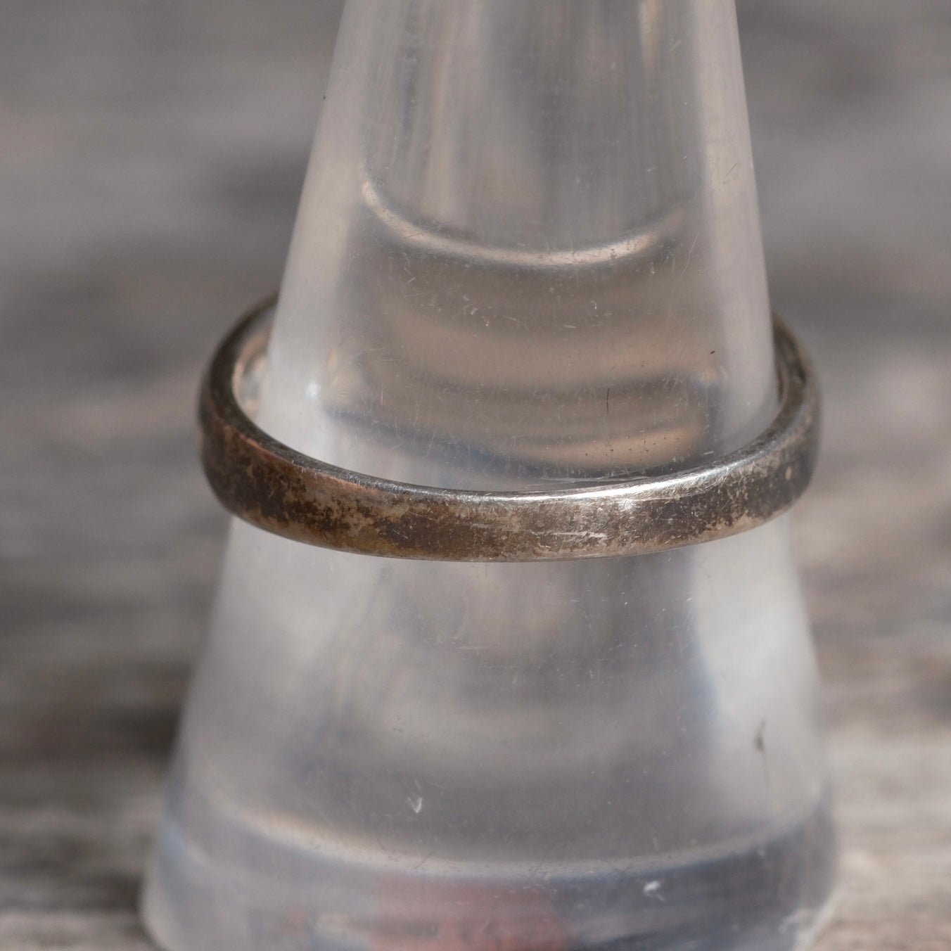 Vintage Sterling Silver Modernist Ring 9.25