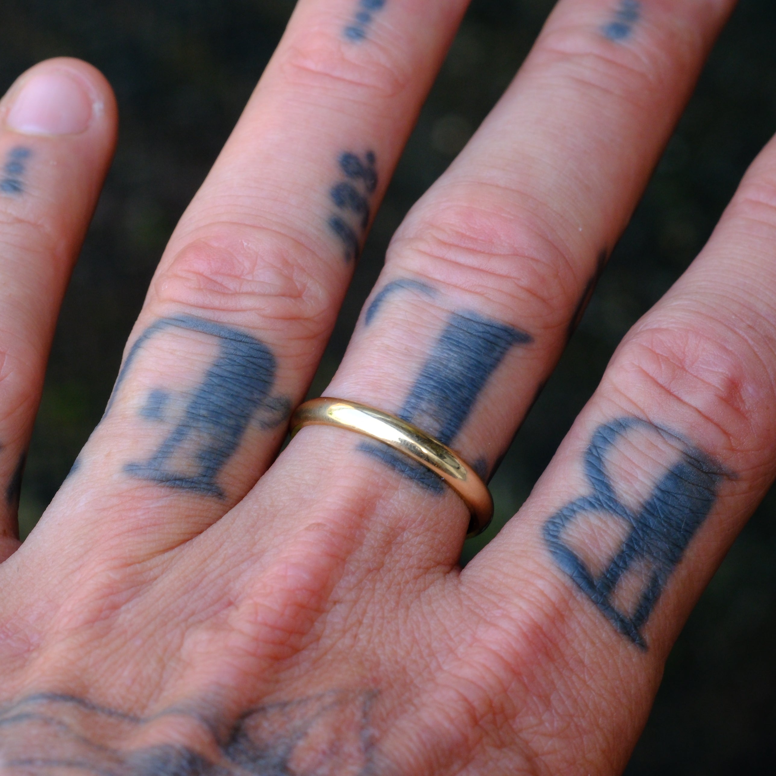 Vintage 14K Gold Band Ring 10.75