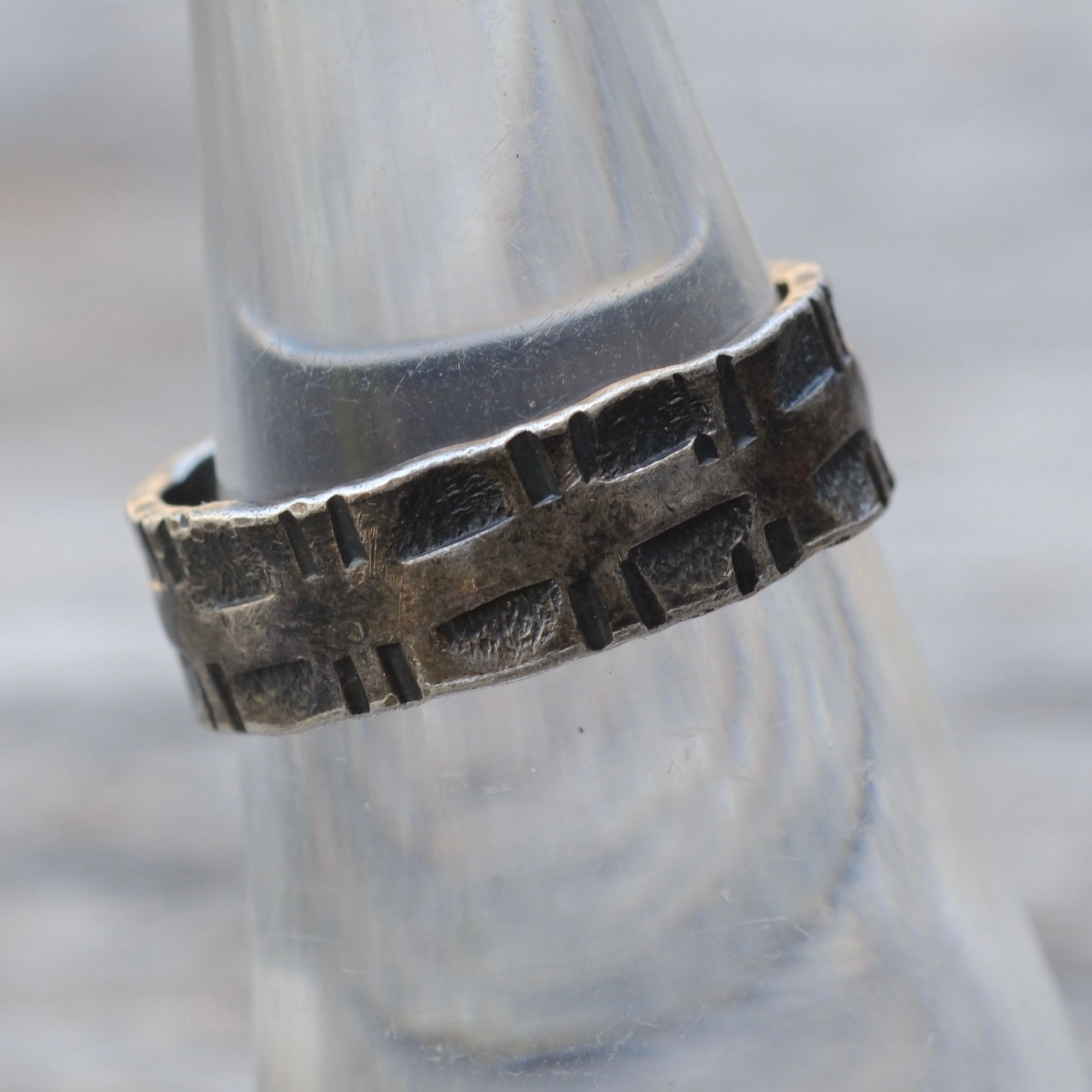 Vintage Sterling Silver Band Ring 7.25