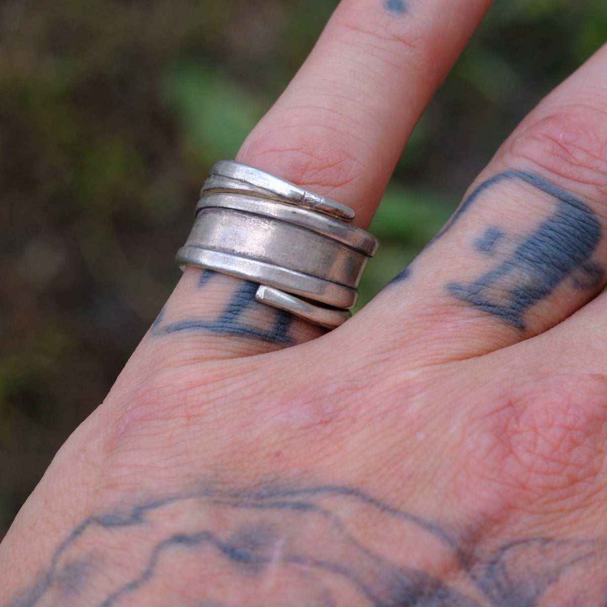 Vintage Sterling Silver Band Ring 7