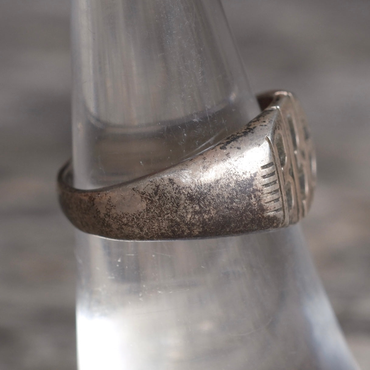 Vintage Sterling BBA Initial Ring 6.5