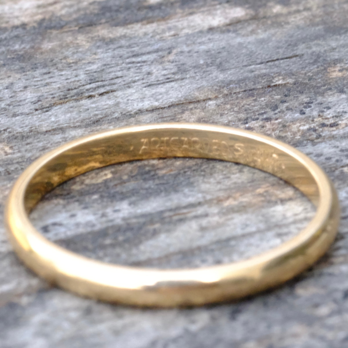 Vintage 14K Gold Band Ring 6.75