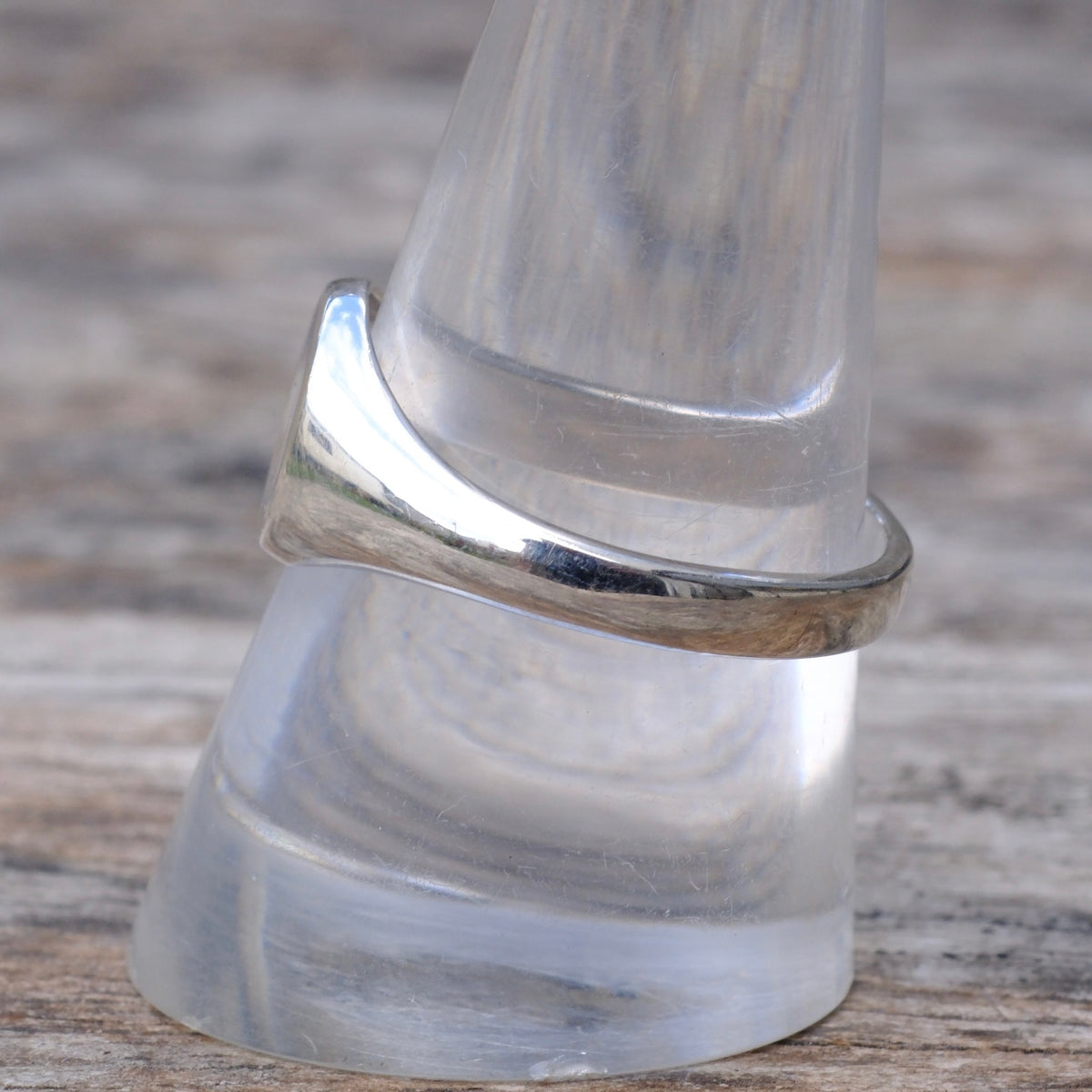 Vintage Sterling Signet Band Ring 9.75