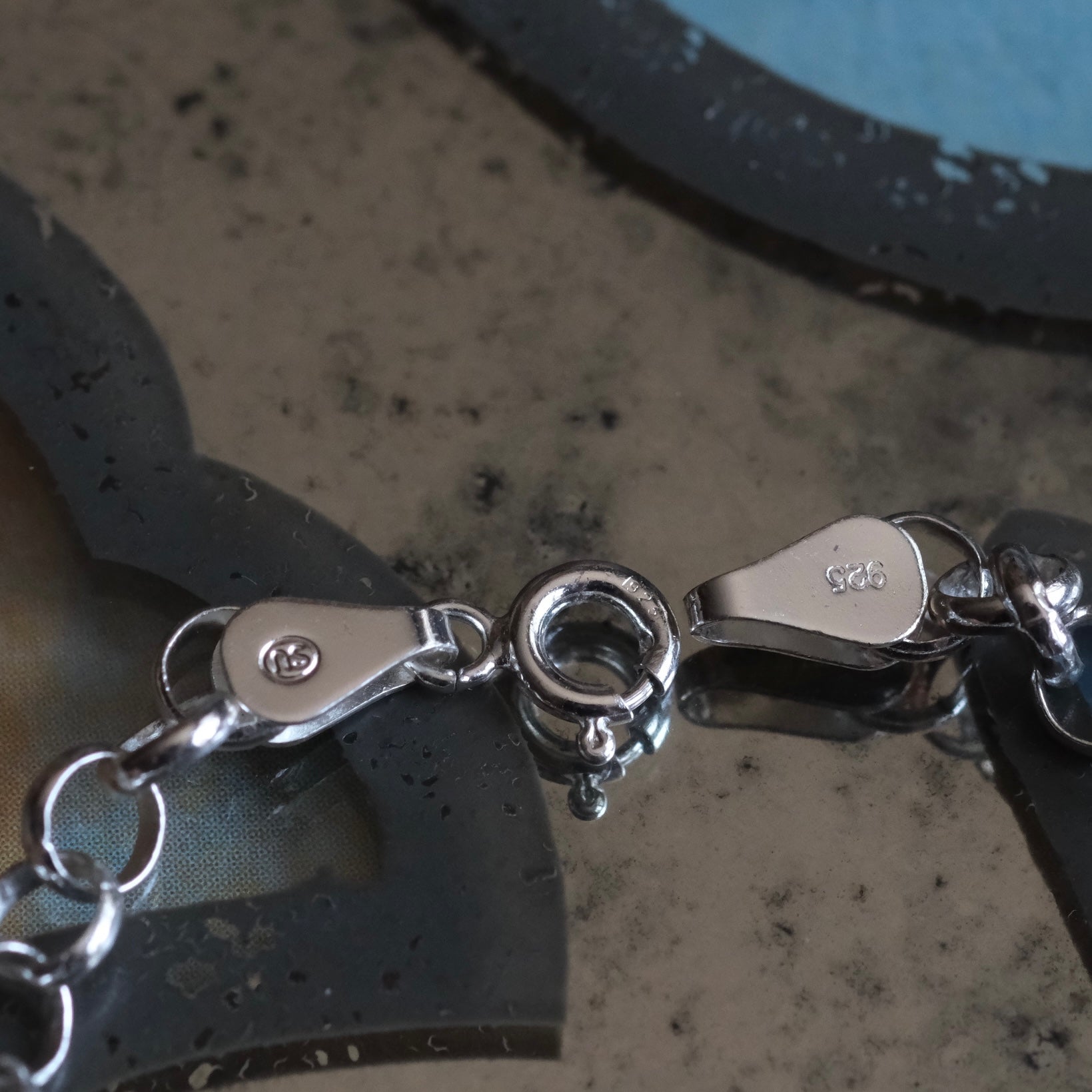Vintage Sterling Rolo Chain Bracelet 7"