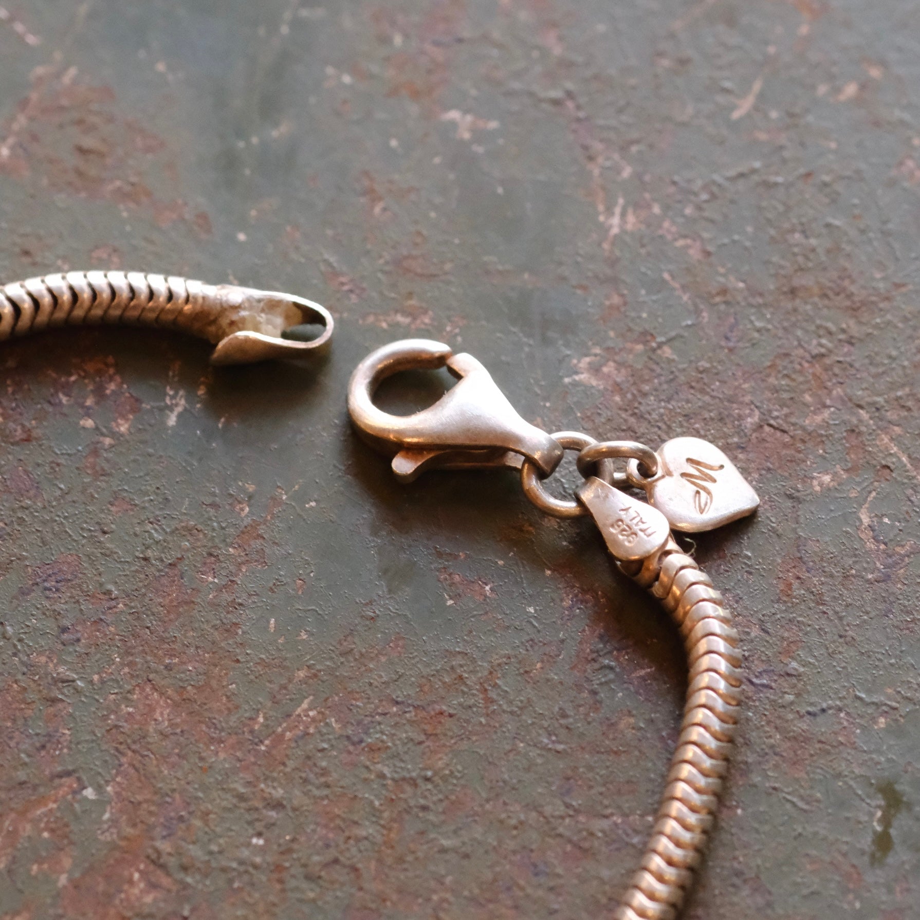 Vintage Sterling Snake Chain Bracelet