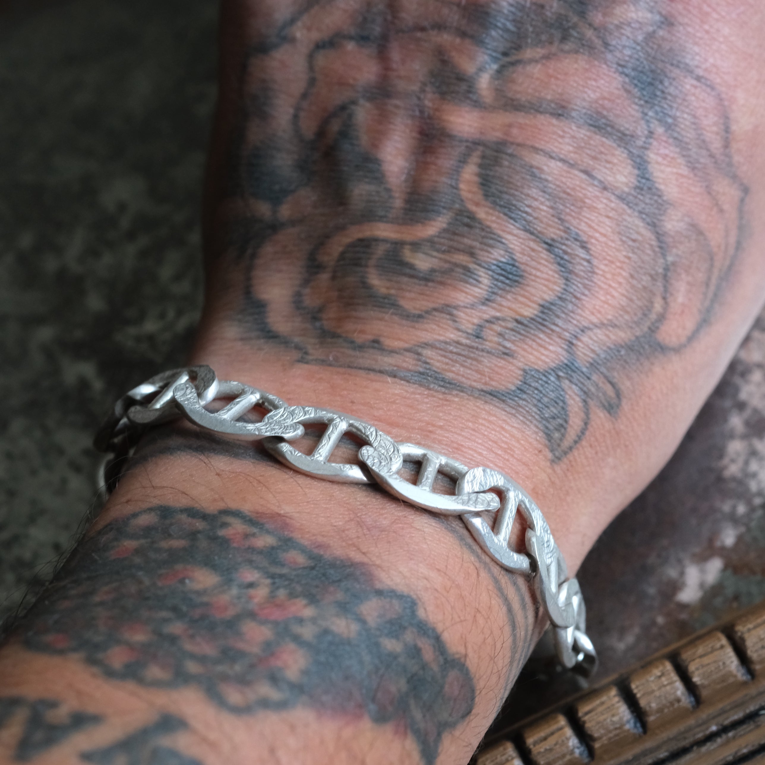 Vintage Sterling Mariner Chain Bracelet