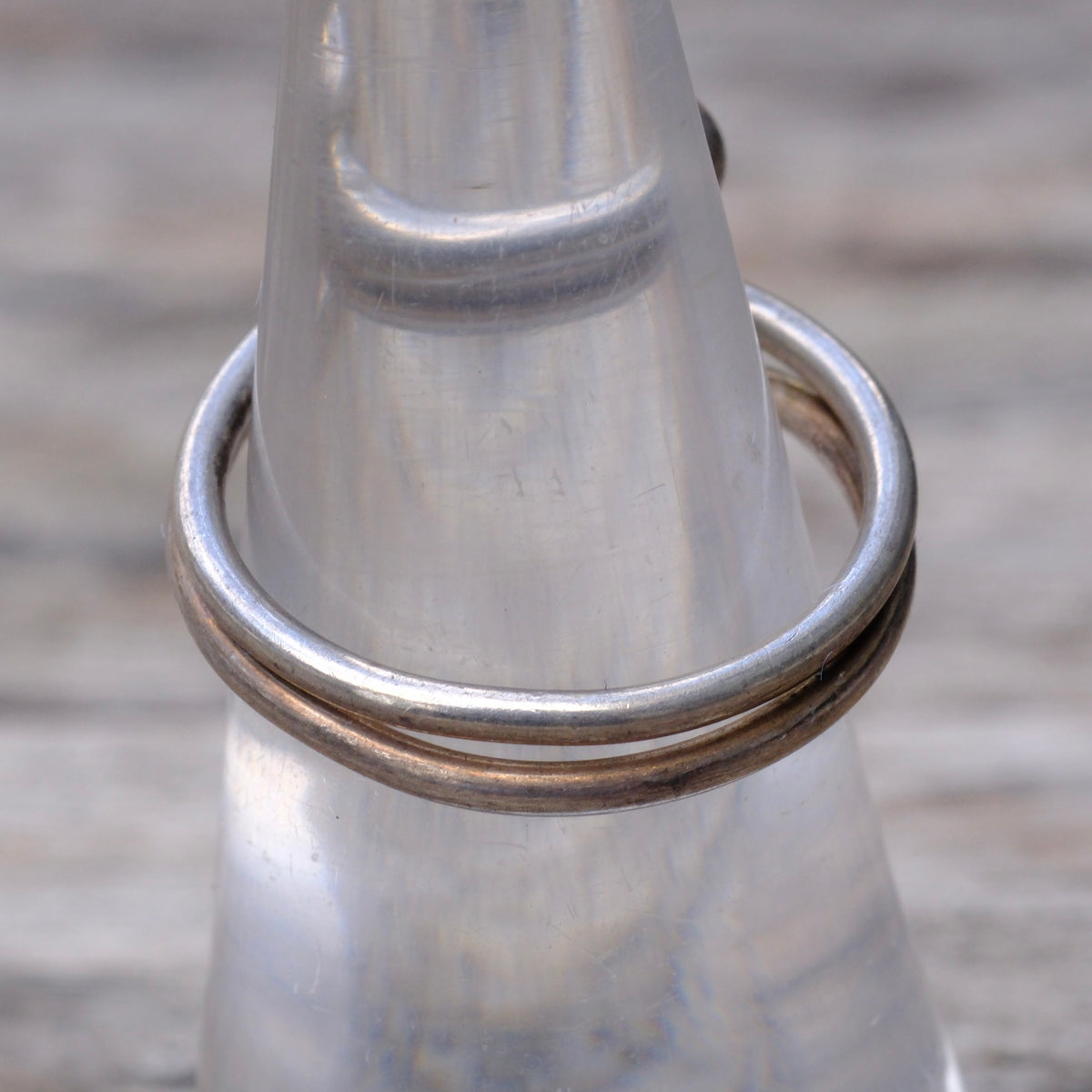 Vintage Sterling Modernist Ring 7.25