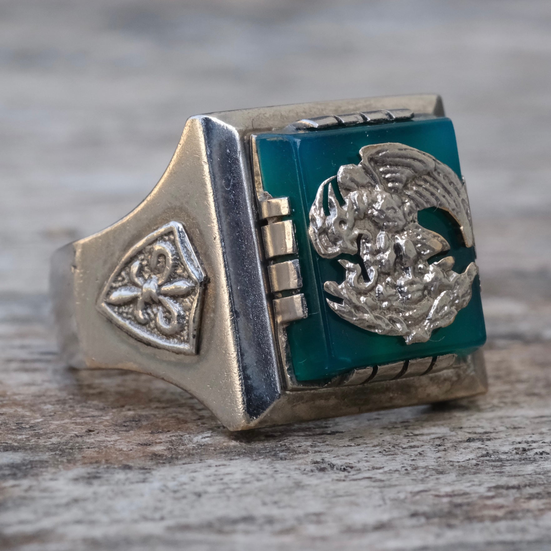Vintage Mexican Biker Souvenir Ring 10