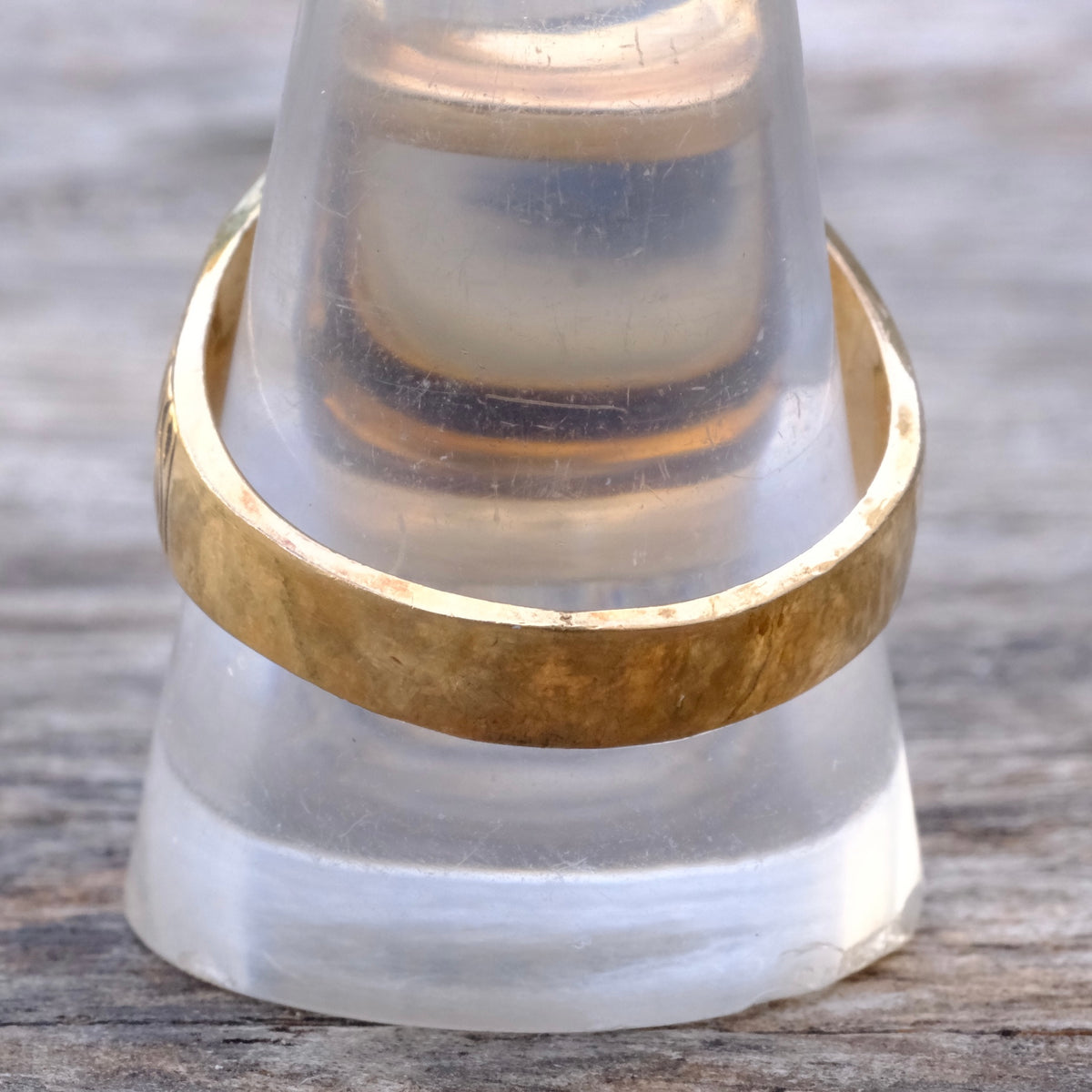 Vintage 10K Gold Filled Agate Horseshoe Ring 11.25