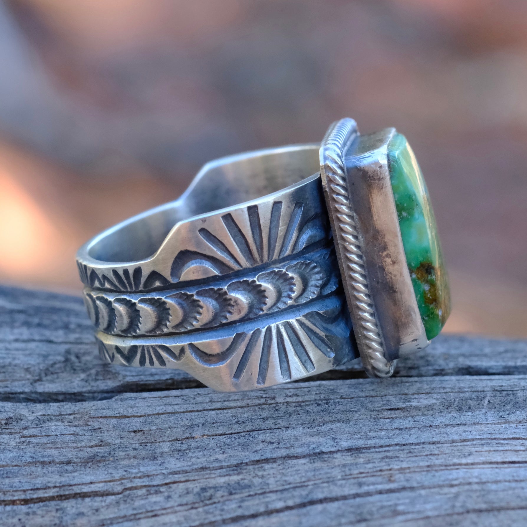 LEON MARTINEZ Sterling Silver Turquoise Ring 12