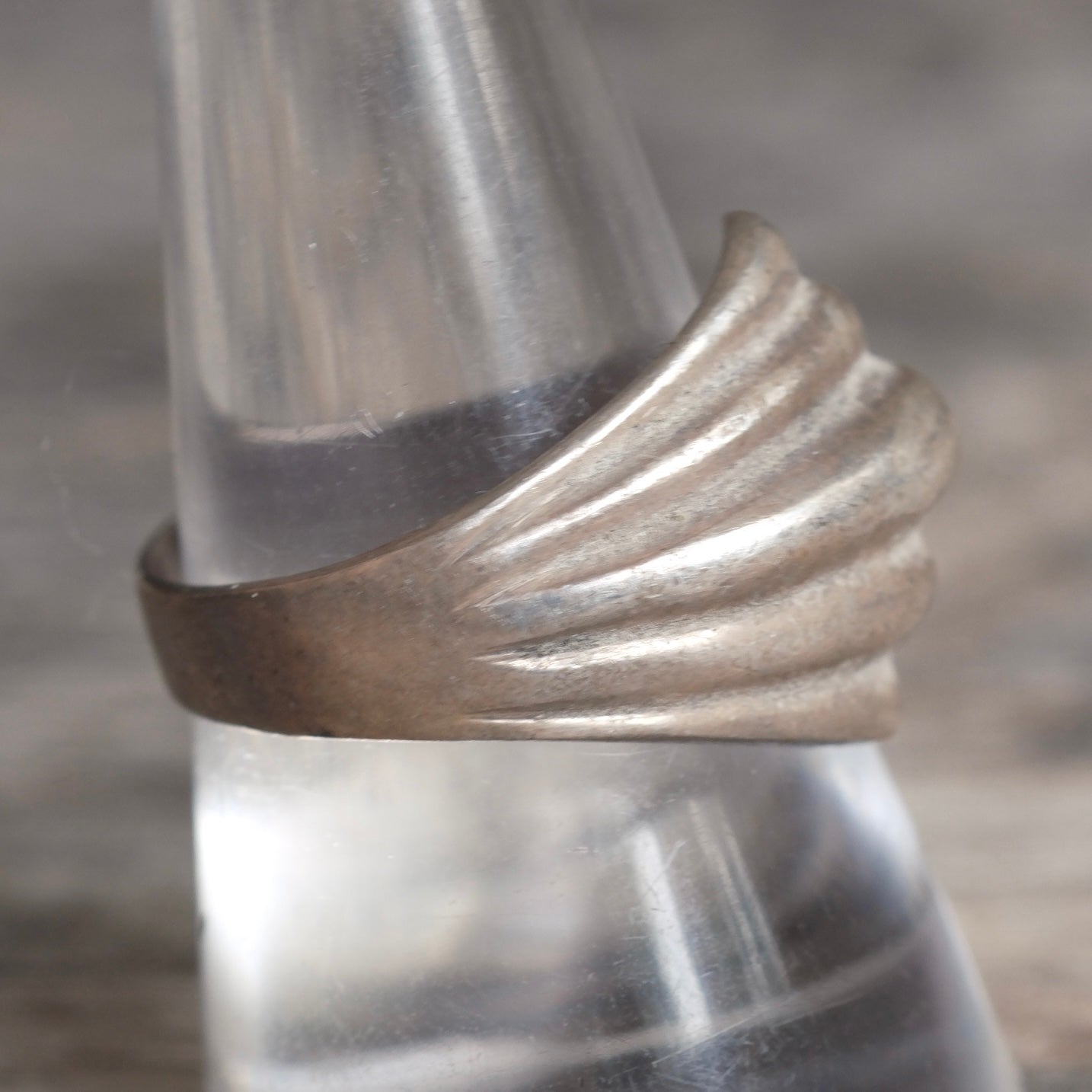 Vintage Sterling Silver Modernist Ring 9
